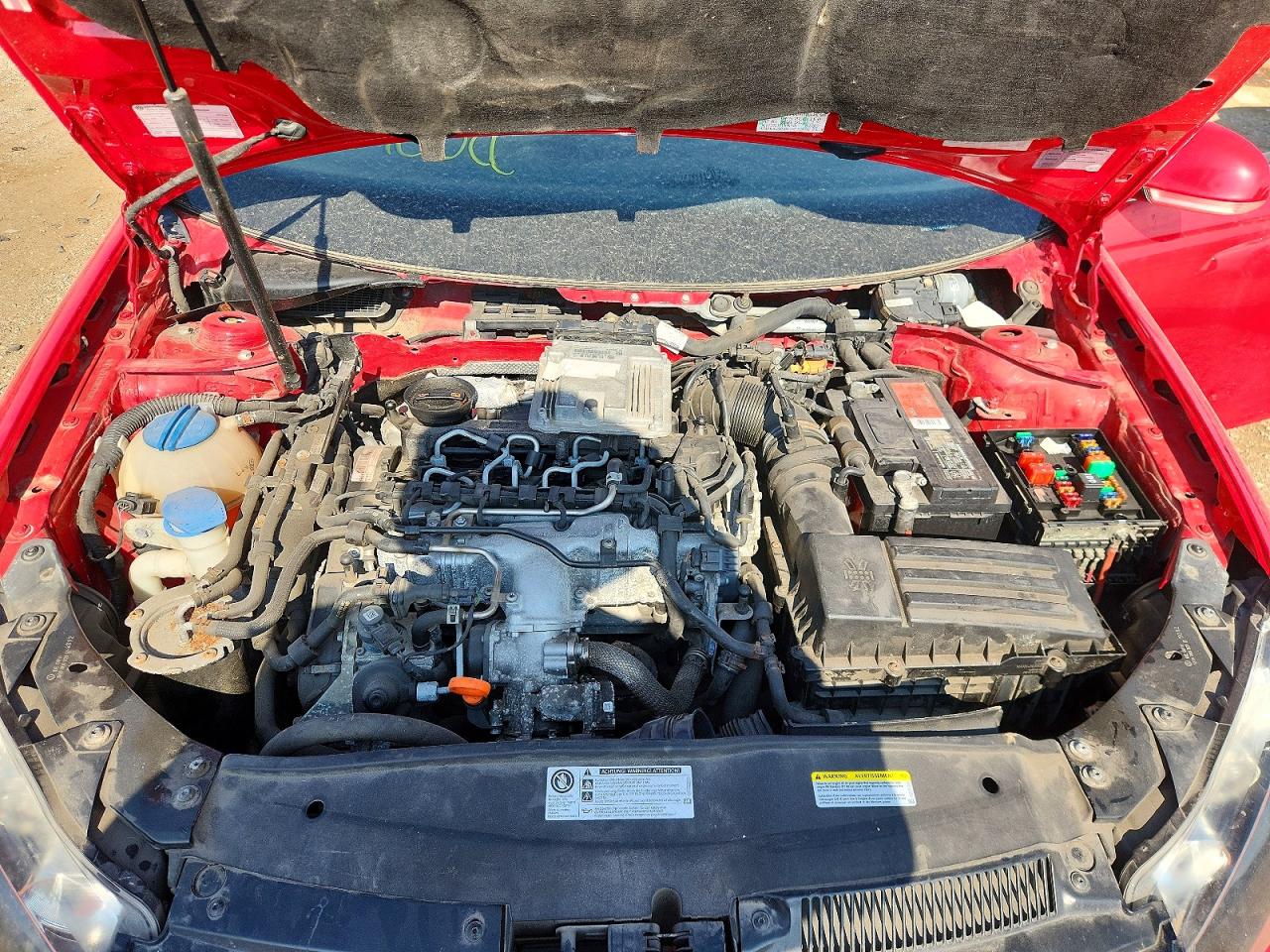 2013 Volkswagen Jetta Tdi Red vin: 3VWPL7AJ0DM673084