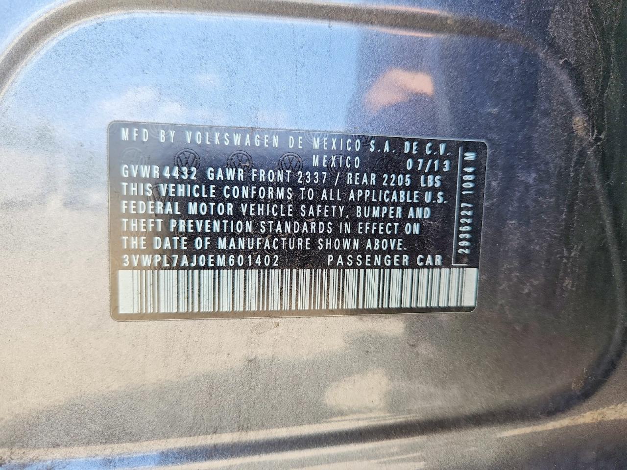 2014 Volkswagen Jetta Tdi Gray vin: 3VWPL7AJ0EM601402