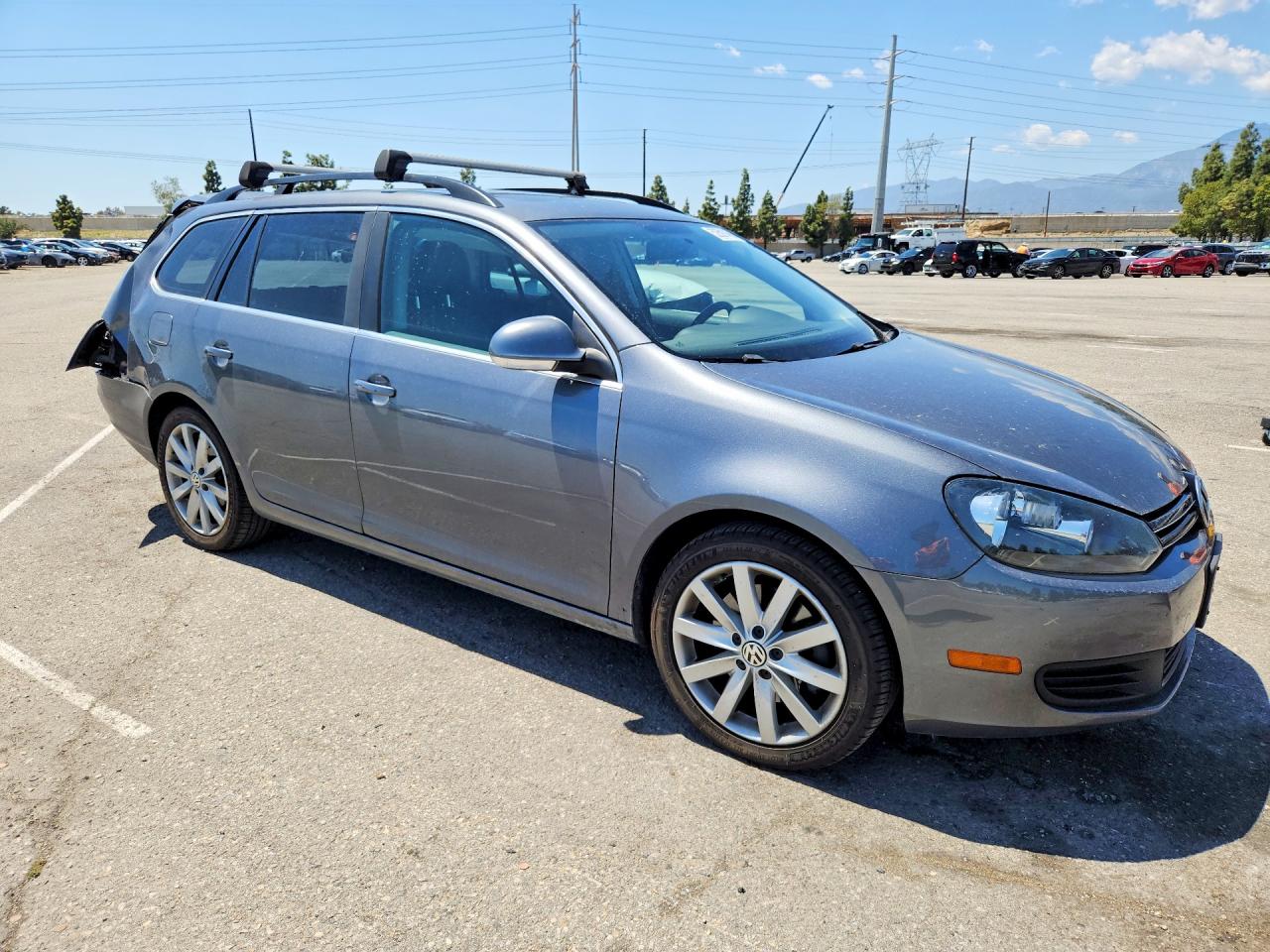 2014 Volkswagen Jetta Tdi Gray vin: 3VWPL7AJ0EM601402