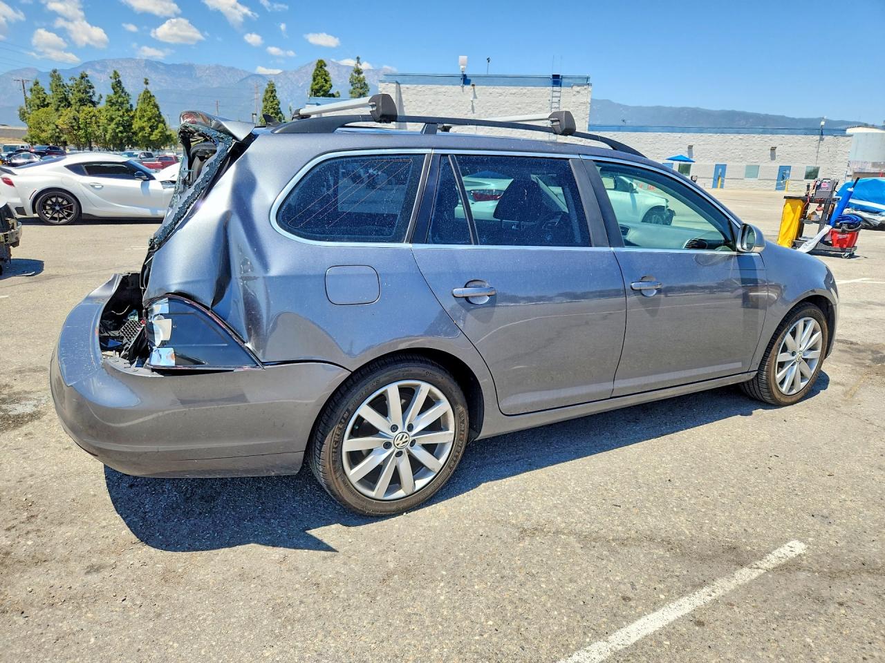 2014 Volkswagen Jetta Tdi Gray vin: 3VWPL7AJ0EM601402
