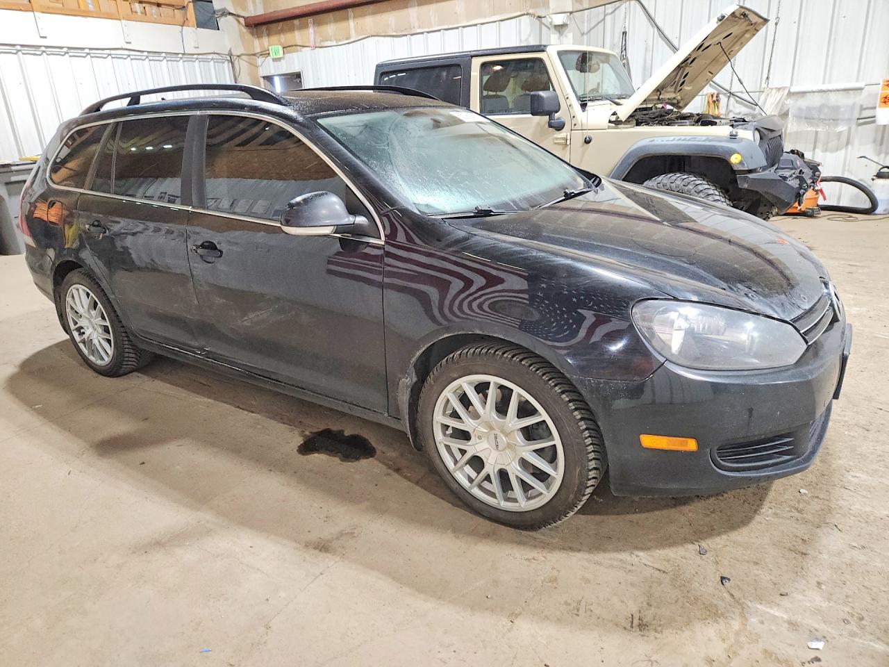 2014 Volkswagen Jetta Tdi Black vin: 3VWPL7AJ0EM607359