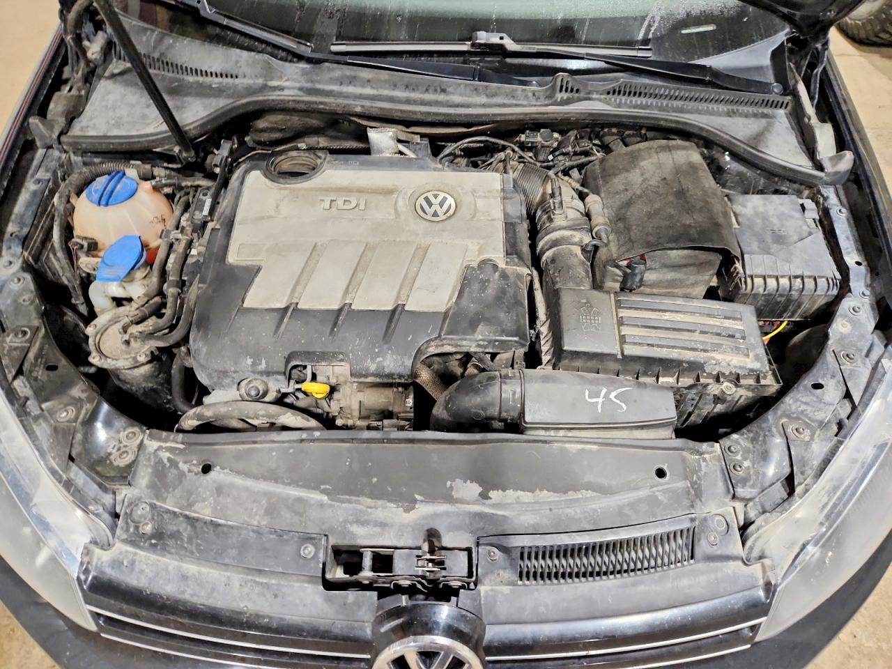 2014 Volkswagen Jetta Tdi Black vin: 3VWPL7AJ0EM607359