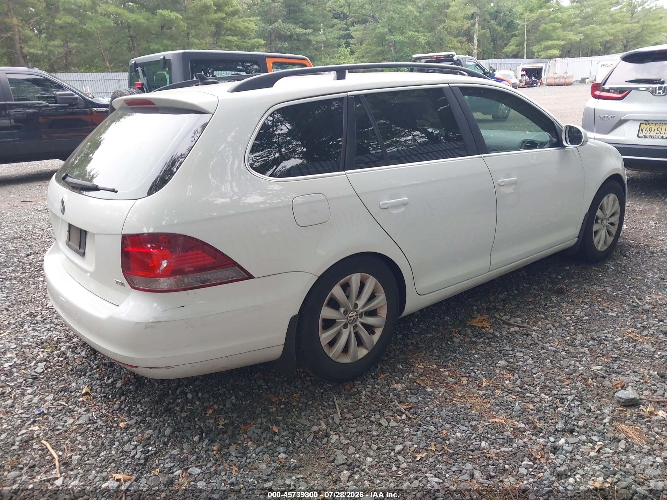 2014 Volkswagen Jetta Sportwagen 2.0l Tdi Белый vin: 3VWPL7AJ0EM612996