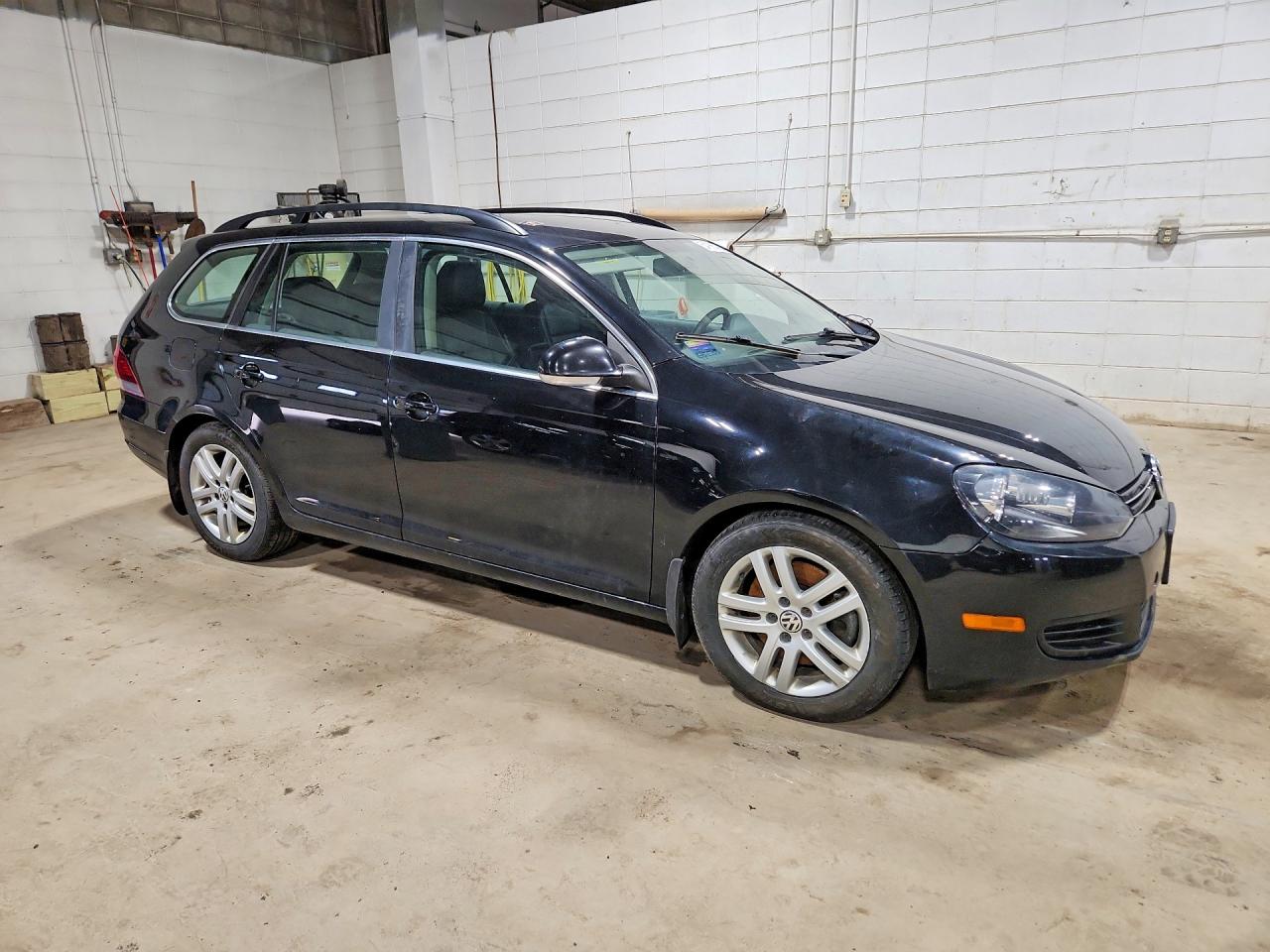 2014 Volkswagen Jetta Tdi Black vin: 3VWPL7AJ0EM614070