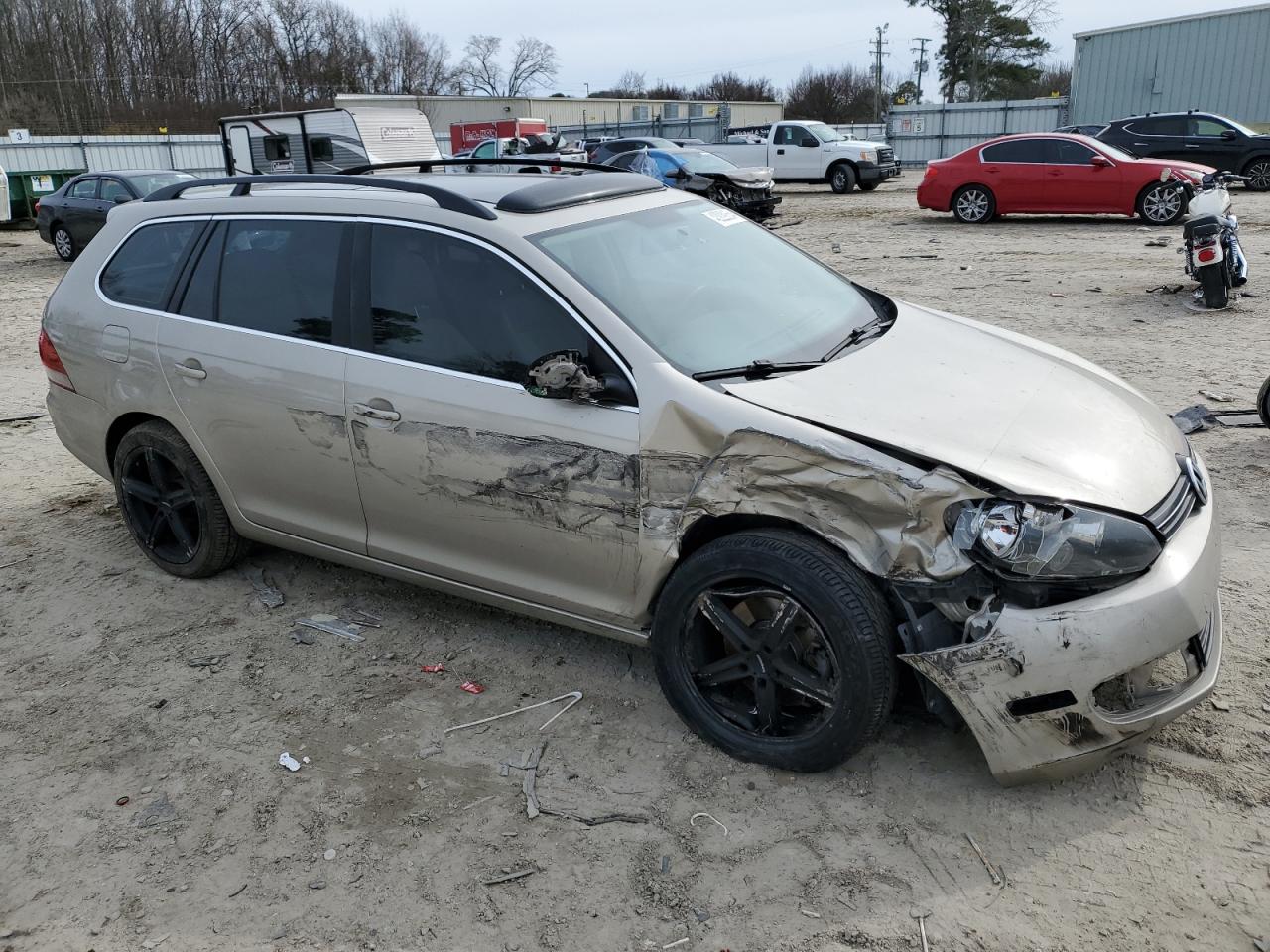 2014 Volkswagen Jetta Tdi Бежевый vin: 3VWPL7AJ0EM619950