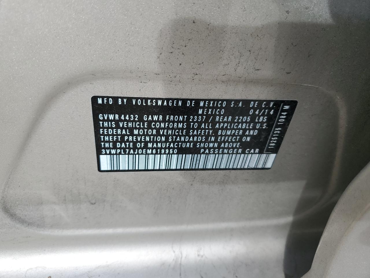2014 Volkswagen Jetta Tdi Бежевый vin: 3VWPL7AJ0EM619950