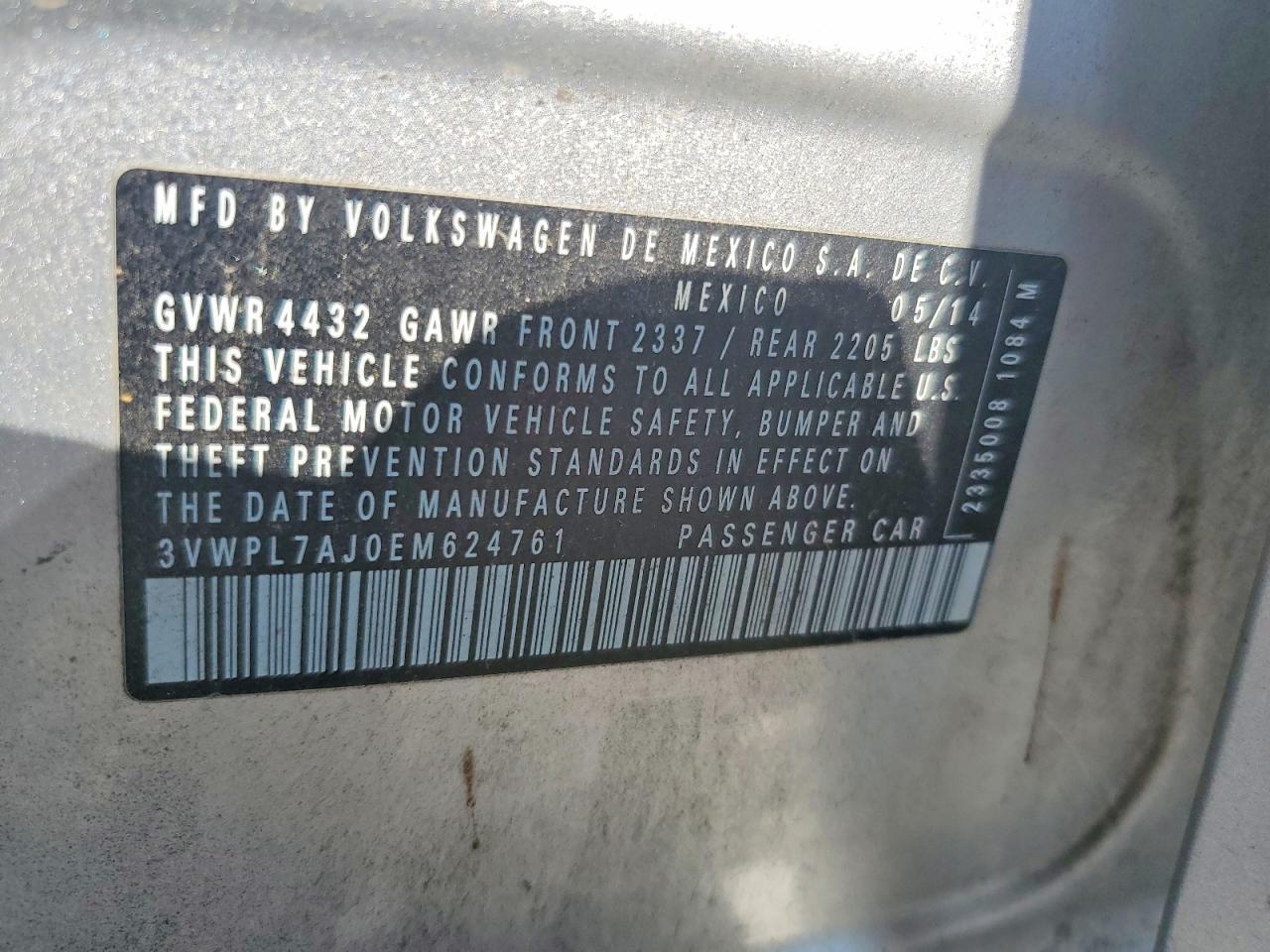 2014 Volkswagen Jetta Tdi Silver vin: 3VWPL7AJ0EM624761