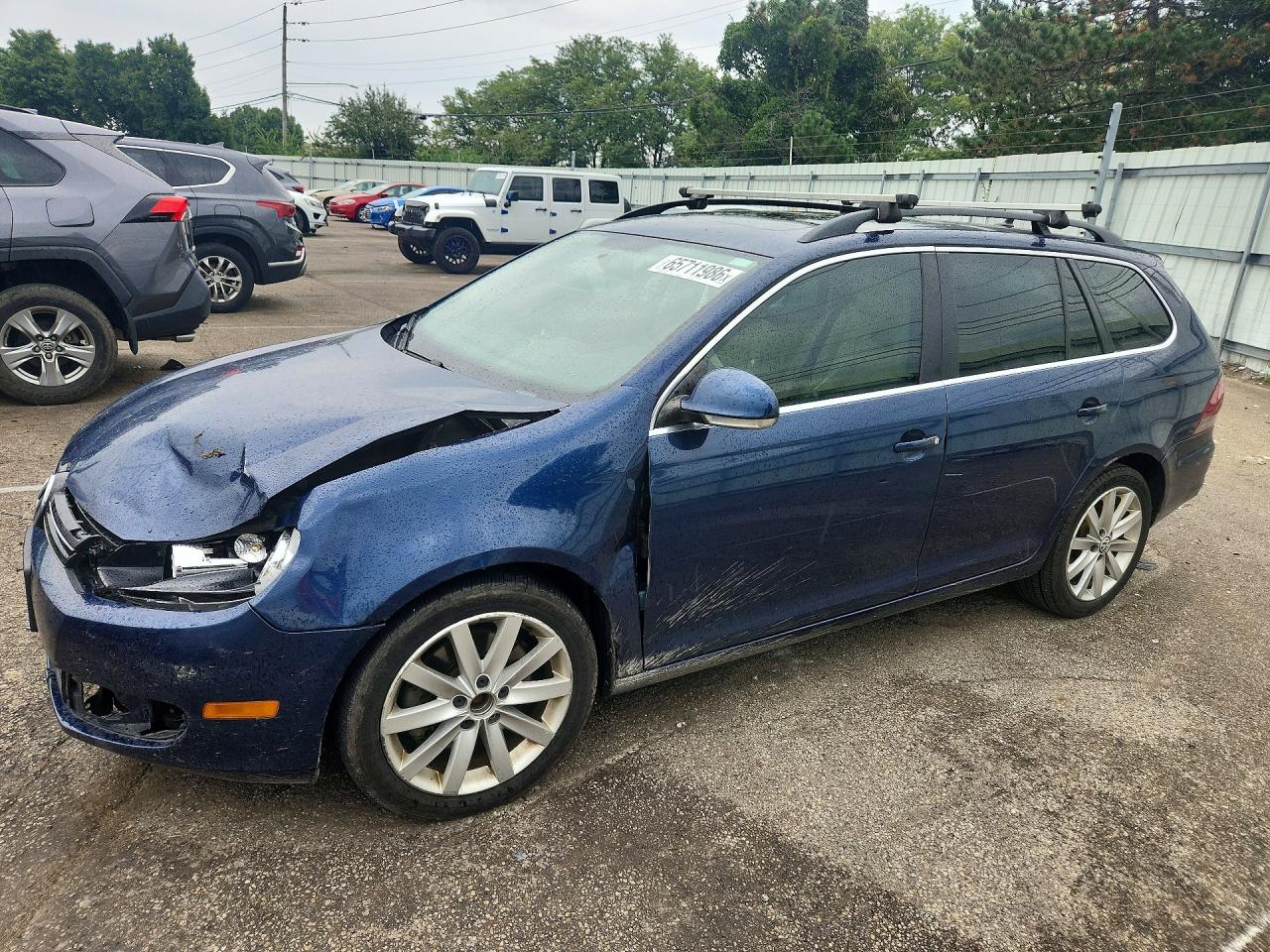 2011 Volkswagen Jetta Tdi Blue vin: 3VWPL7AJ1BM652550