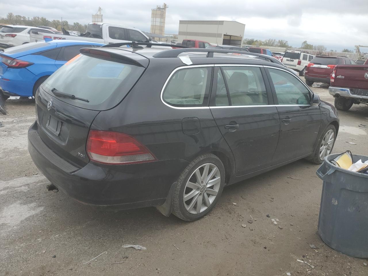 2012 Volkswagen Jetta Tdi Black vin: 3VWPL7AJ1CM673397