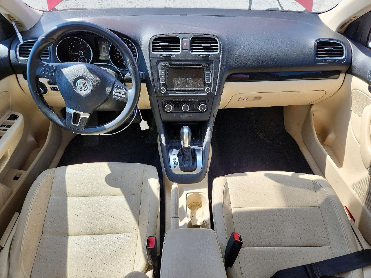 2012 Volkswagen Jetta Tdi Red vin: 3VWPL7AJ1CM692998