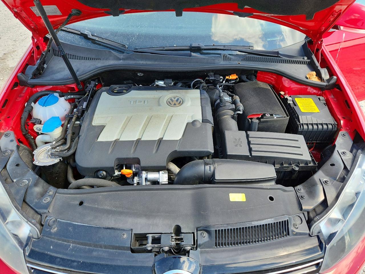 2012 Volkswagen Jetta Tdi Red vin: 3VWPL7AJ1CM692998