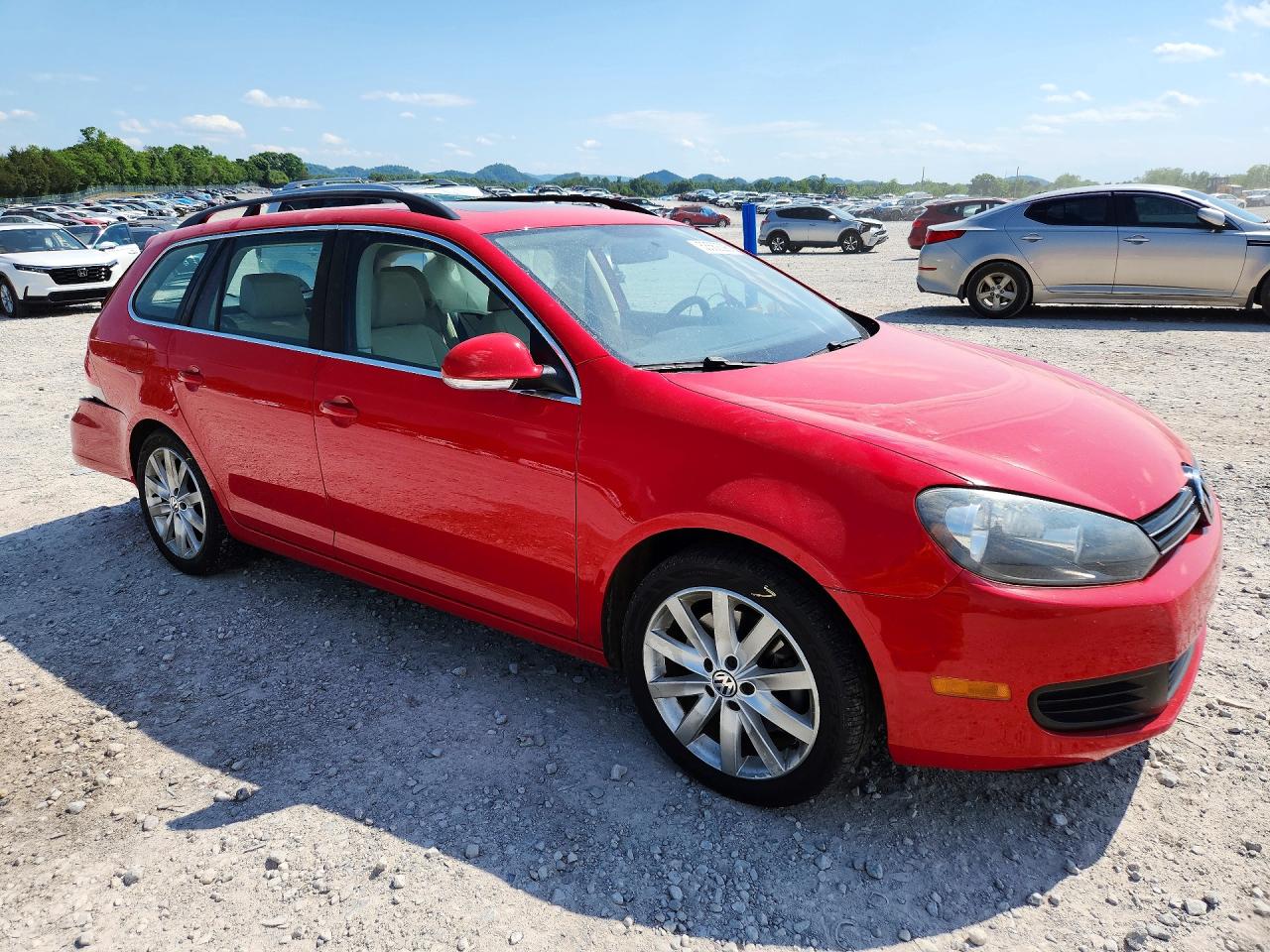 2012 Volkswagen Jetta Tdi Red vin: 3VWPL7AJ1CM692998