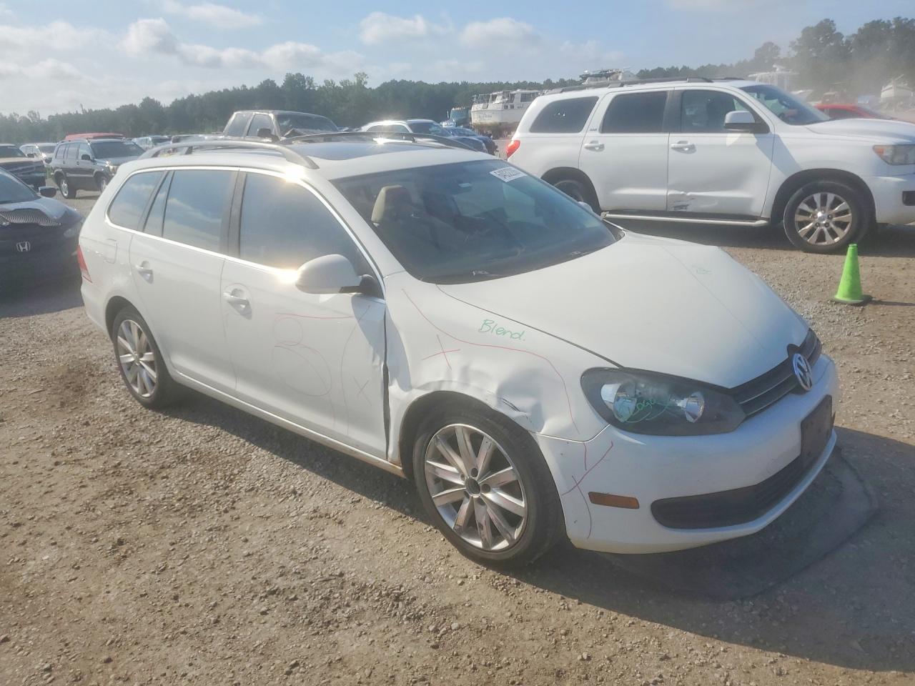 2012 Volkswagen Jetta Tdi White vin: 3VWPL7AJ1CM697148