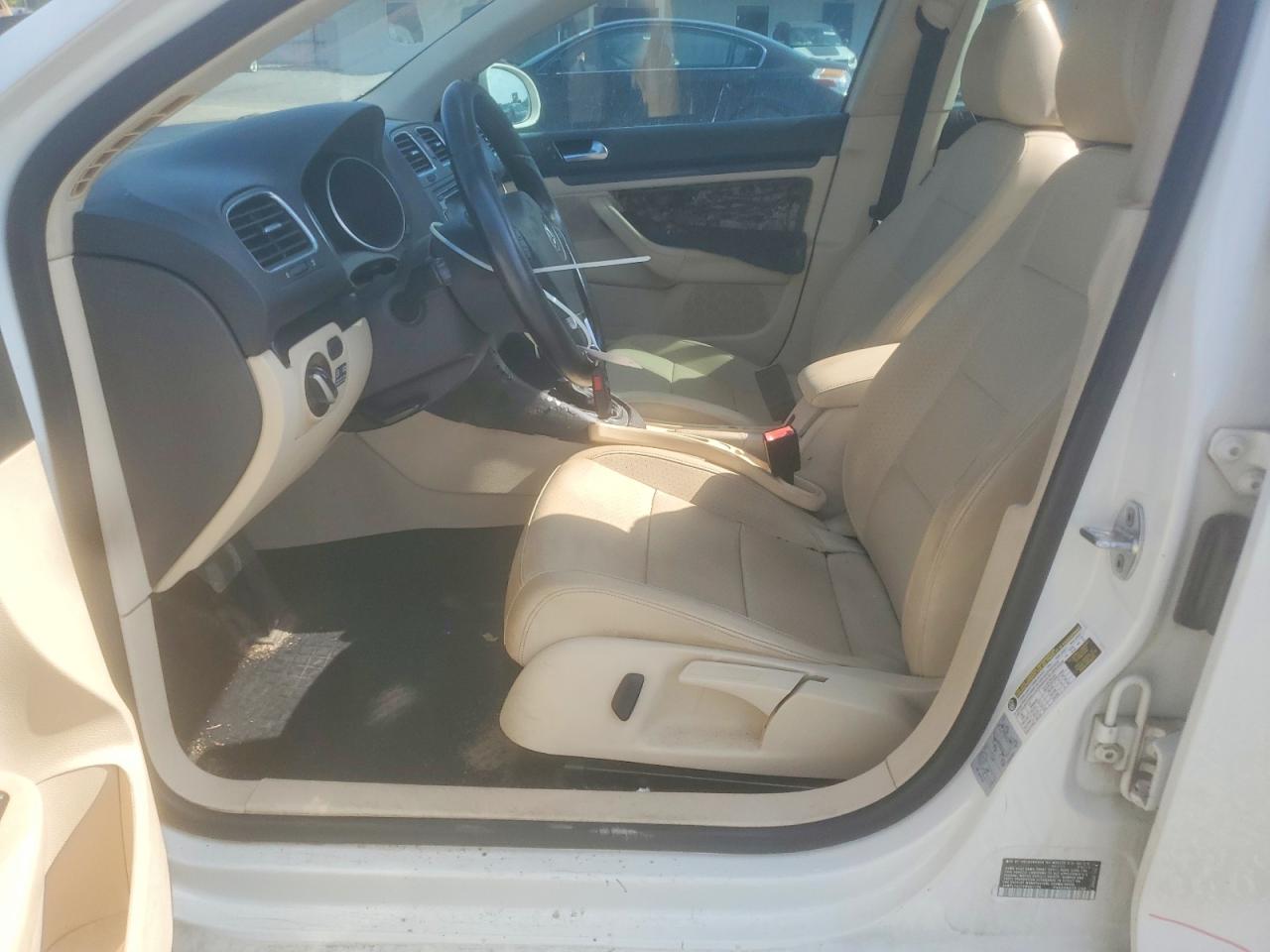 2012 Volkswagen Jetta Tdi White vin: 3VWPL7AJ1CM697148
