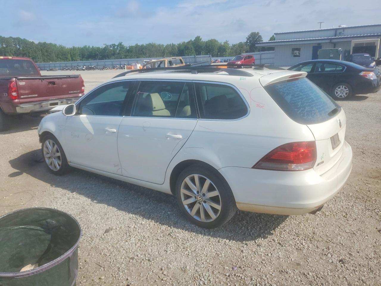 2012 Volkswagen Jetta Tdi White vin: 3VWPL7AJ1CM697148