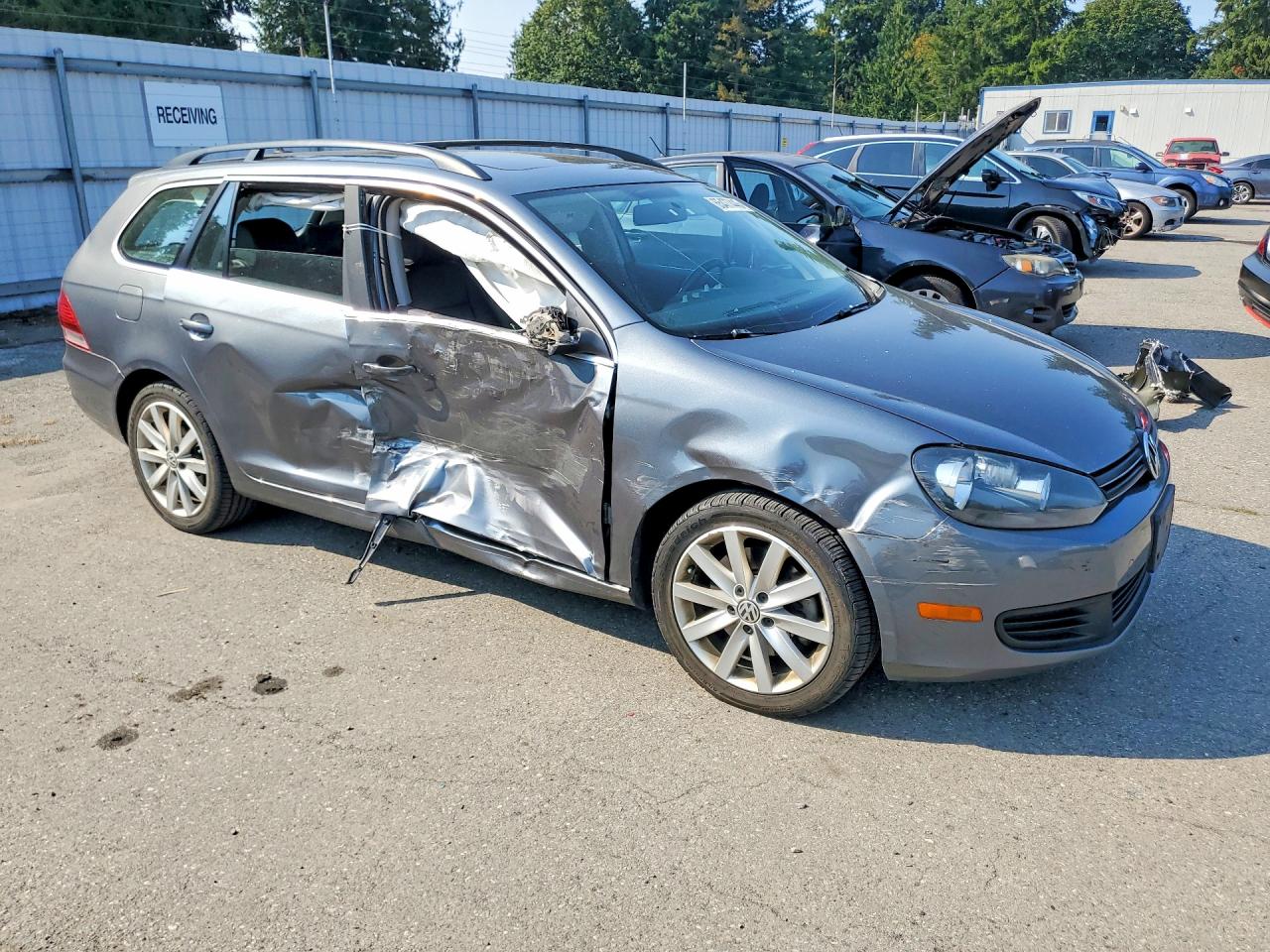 2014 Volkswagen Jetta Tdi Gray vin: 3VWPL7AJ1EM605362