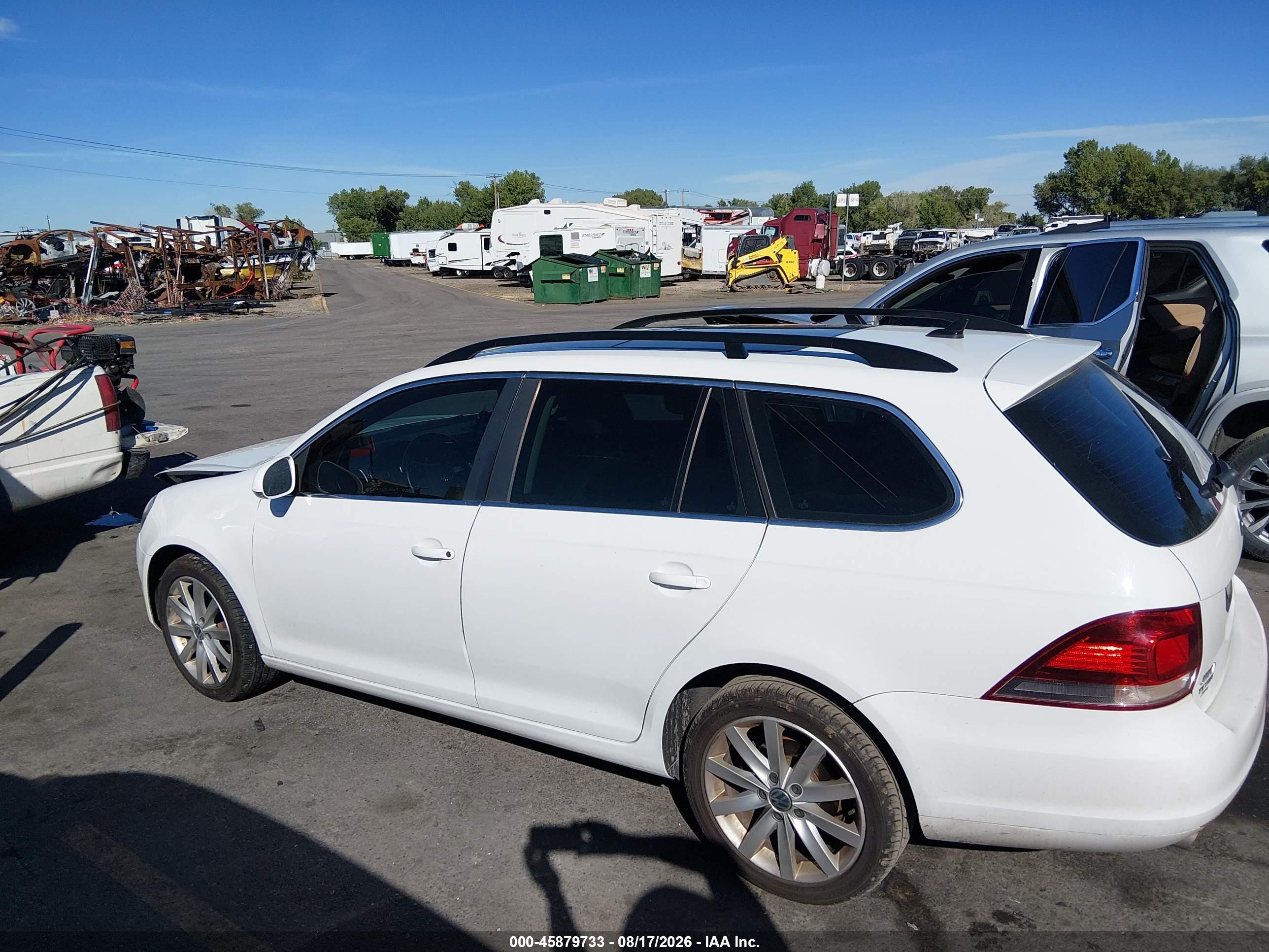 2014 Volkswagen Jetta Sportwagen 2.0l Tdi White vin: 3VWPL7AJ1EM611789