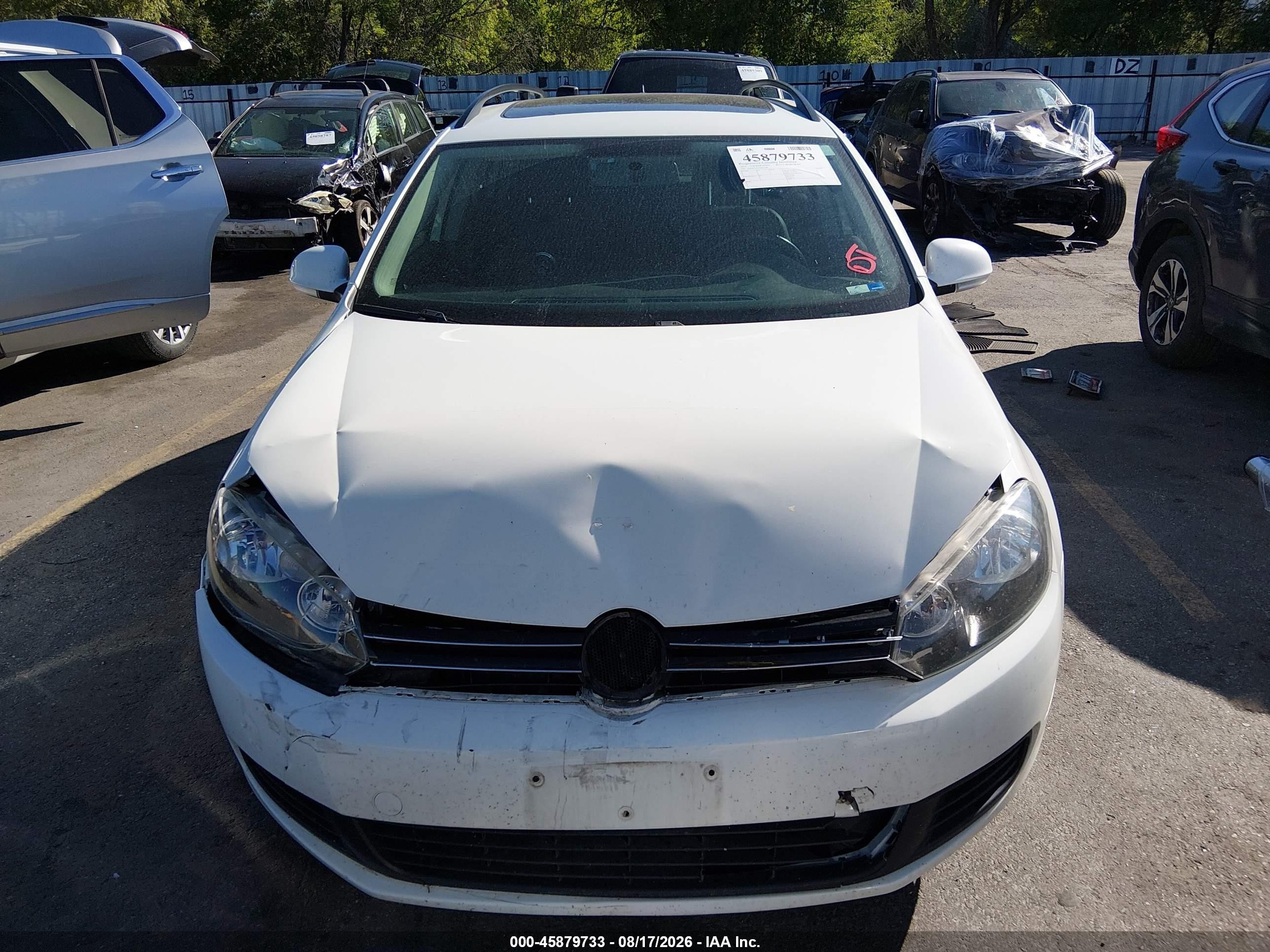 2014 Volkswagen Jetta Sportwagen 2.0l Tdi White vin: 3VWPL7AJ1EM611789
