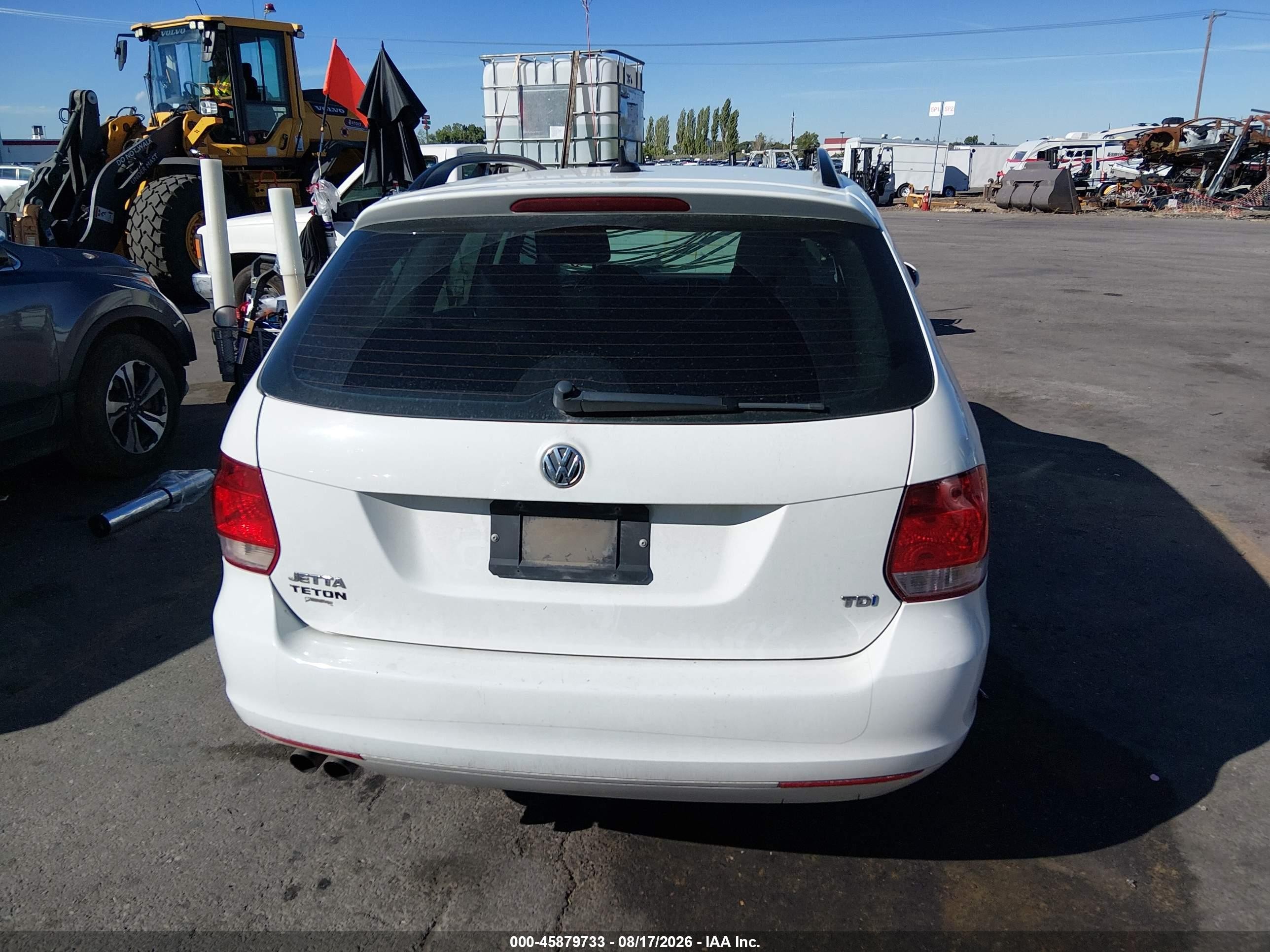 2014 Volkswagen Jetta Sportwagen 2.0l Tdi White vin: 3VWPL7AJ1EM611789