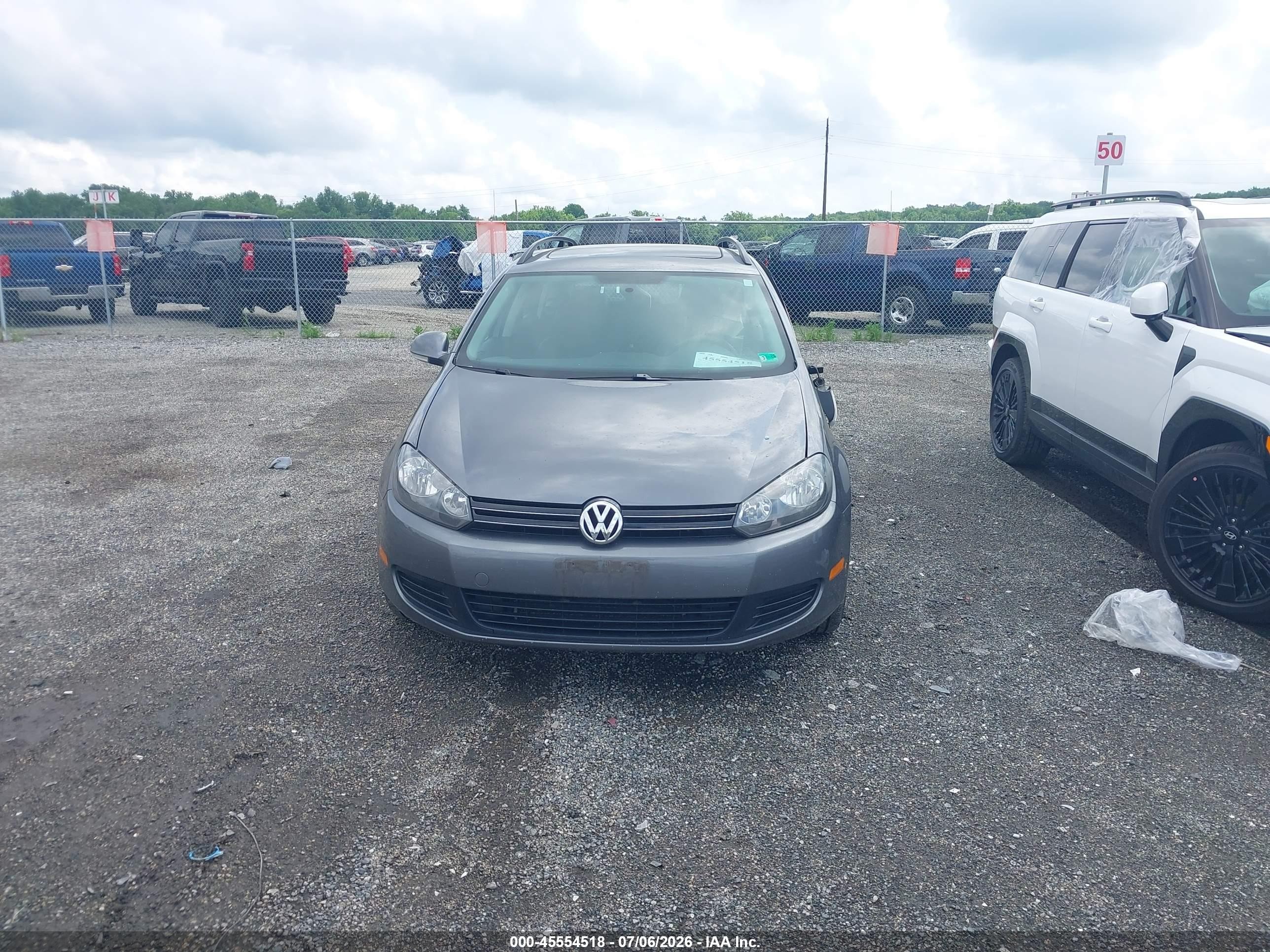 2014 Volkswagen Jetta Sportwagen 2.0l Tdi Gray vin: 3VWPL7AJ1EM613798