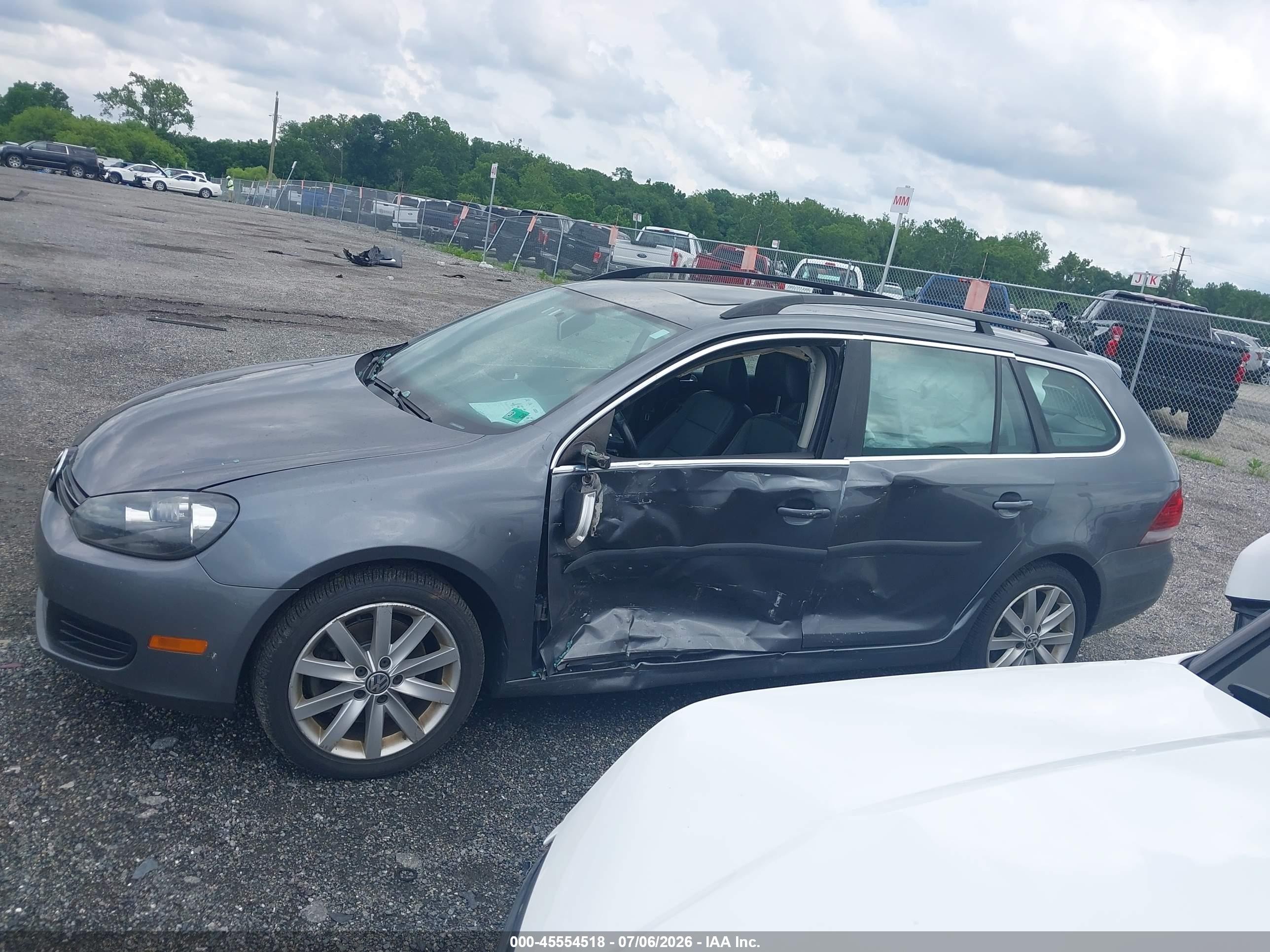 2014 Volkswagen Jetta Sportwagen 2.0l Tdi Gray vin: 3VWPL7AJ1EM613798