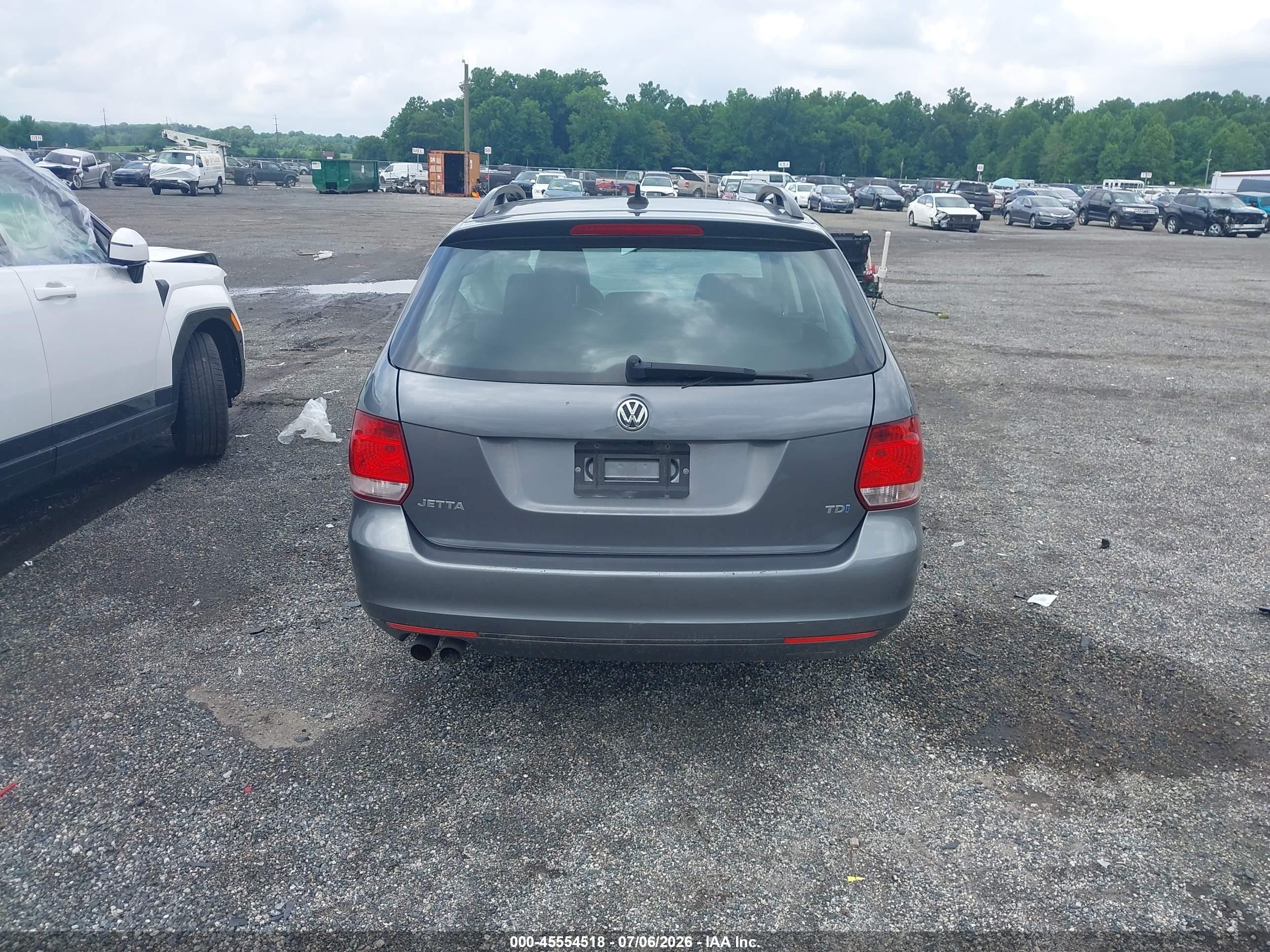 2014 Volkswagen Jetta Sportwagen 2.0l Tdi Gray vin: 3VWPL7AJ1EM613798