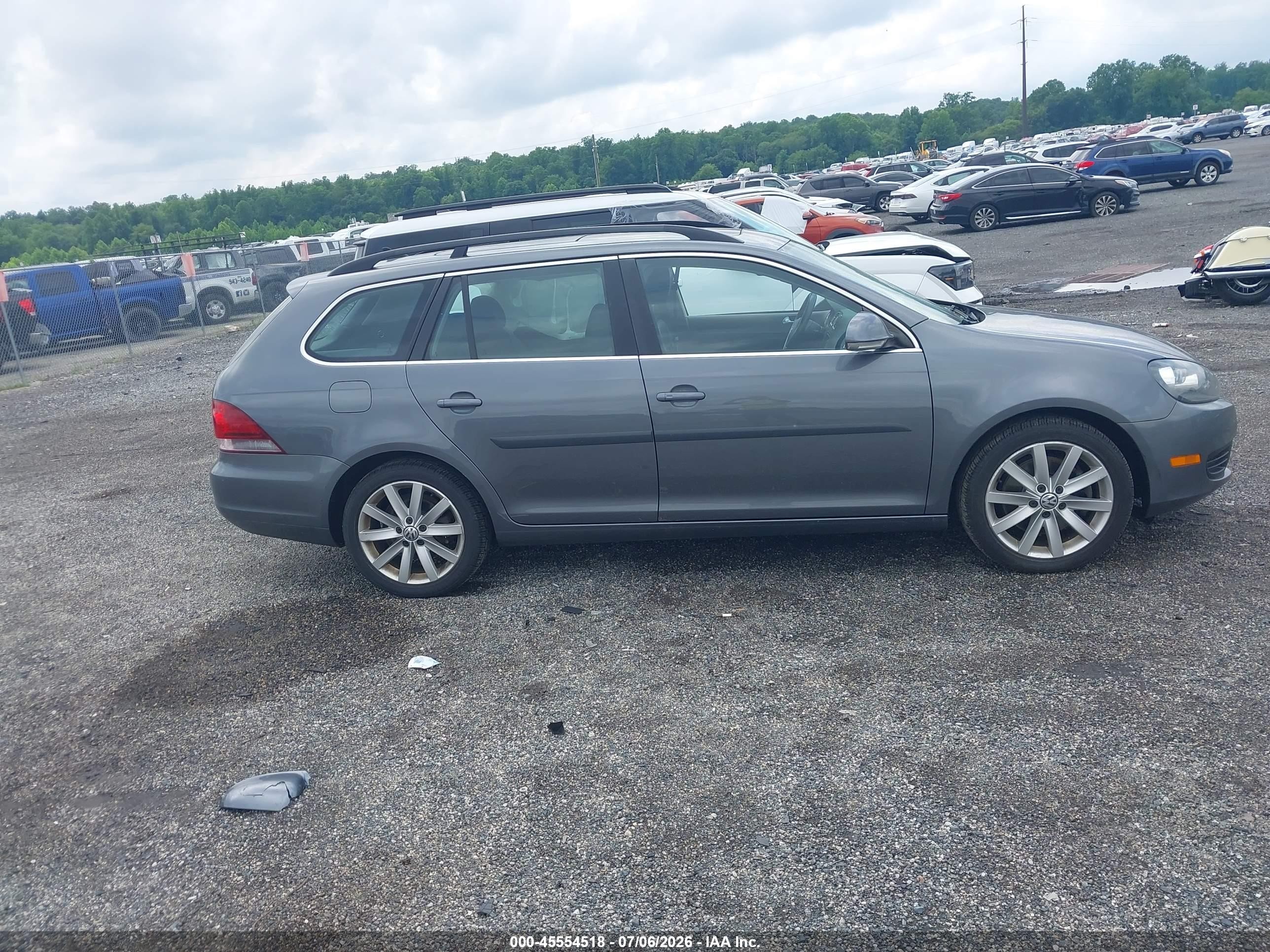2014 Volkswagen Jetta Sportwagen 2.0l Tdi Gray vin: 3VWPL7AJ1EM613798