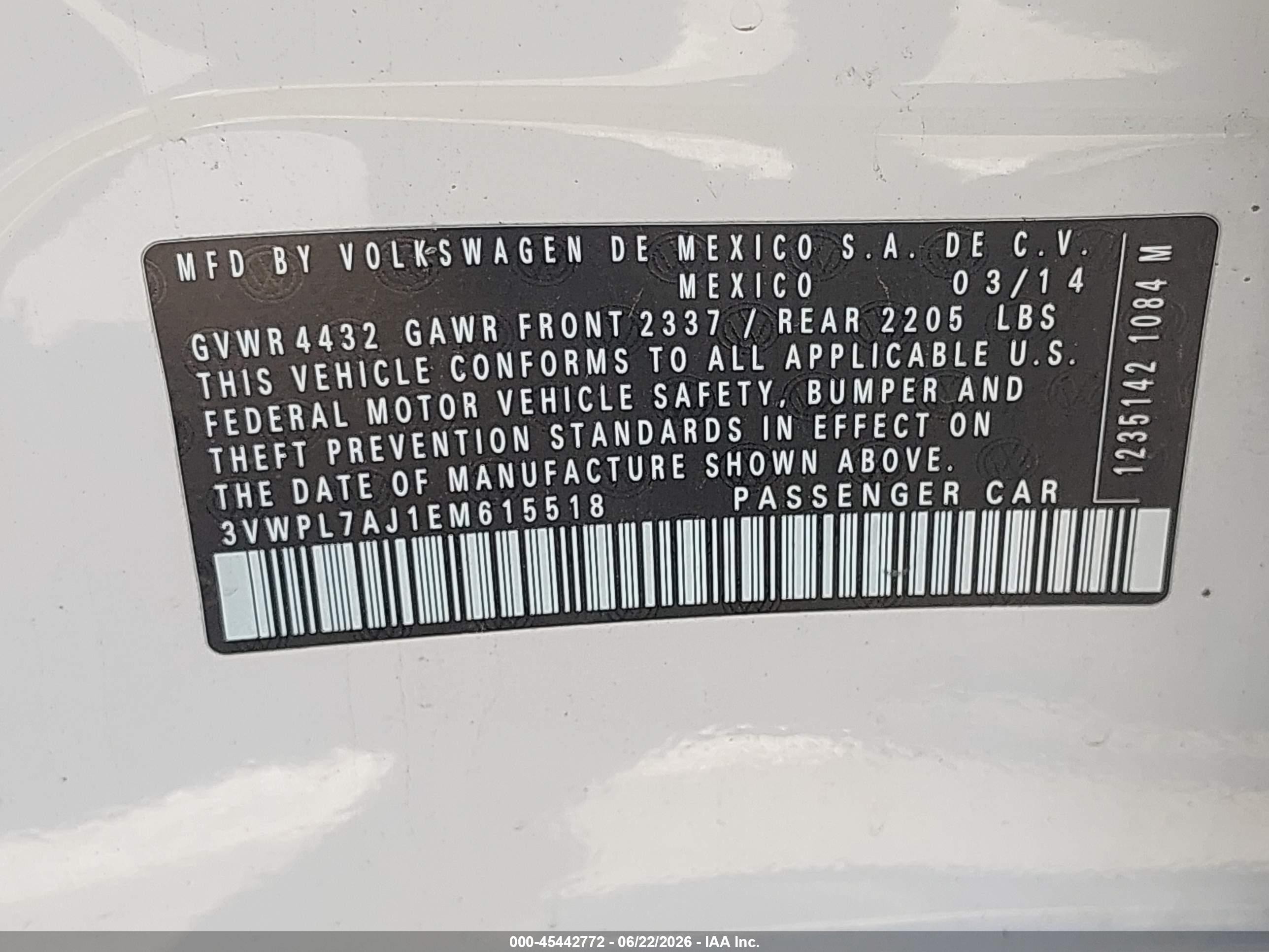 2014 Volkswagen Jetta Sportwagen 2.0l Tdi White vin: 3VWPL7AJ1EM615518