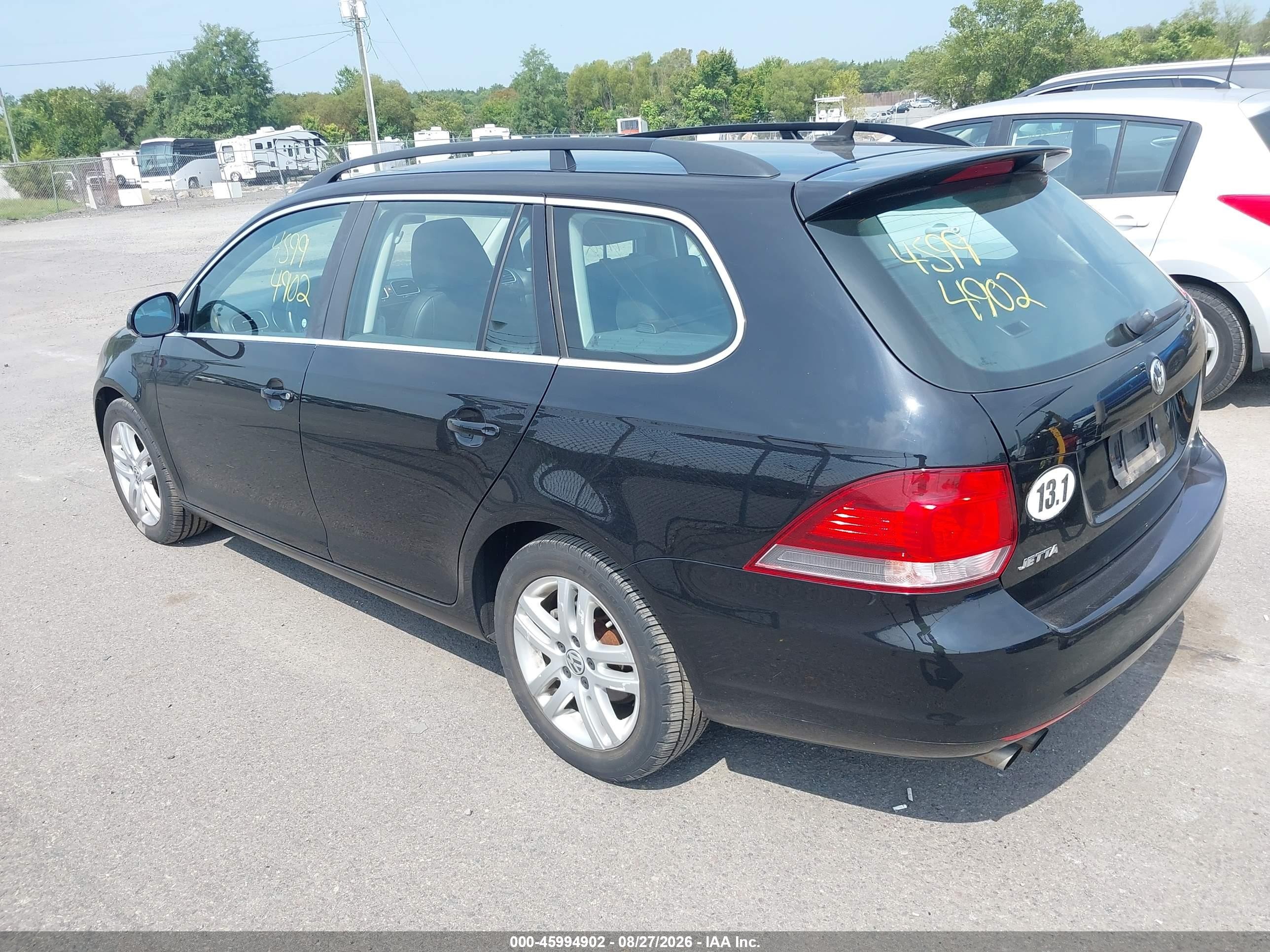 2014 Volkswagen Jetta Sportwagen 2.0l Tdi Black vin: 3VWPL7AJ1EM626485