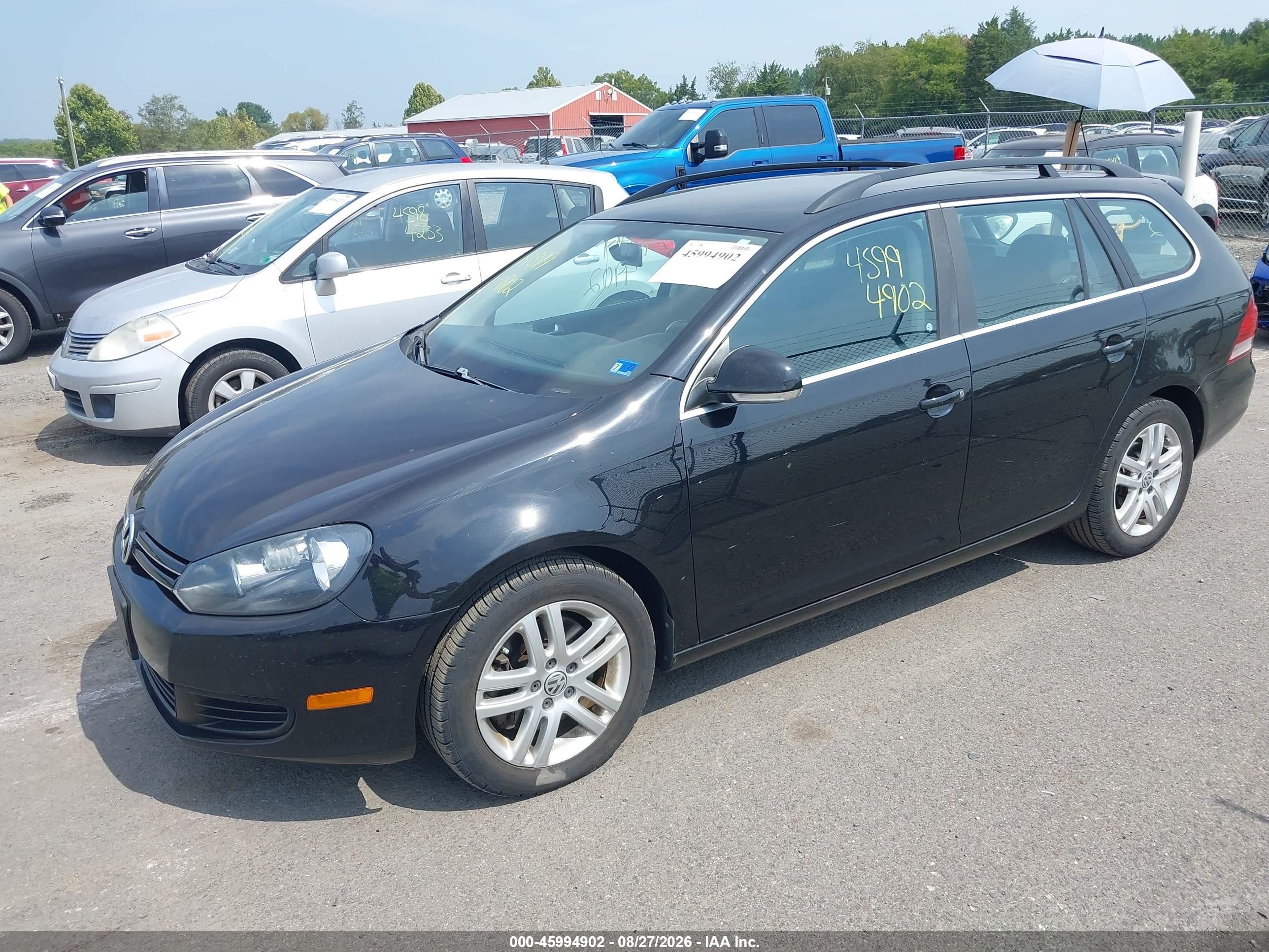 2014 Volkswagen Jetta Sportwagen 2.0l Tdi Black vin: 3VWPL7AJ1EM626485