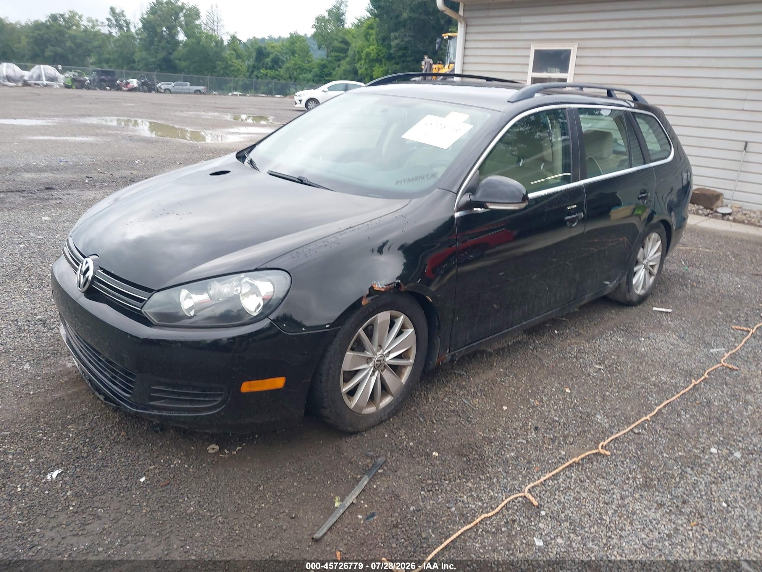 2011 Volkswagen Jetta Sportwagen 2.0l Tdi Black vin: 3VWPL7AJ2BM644182