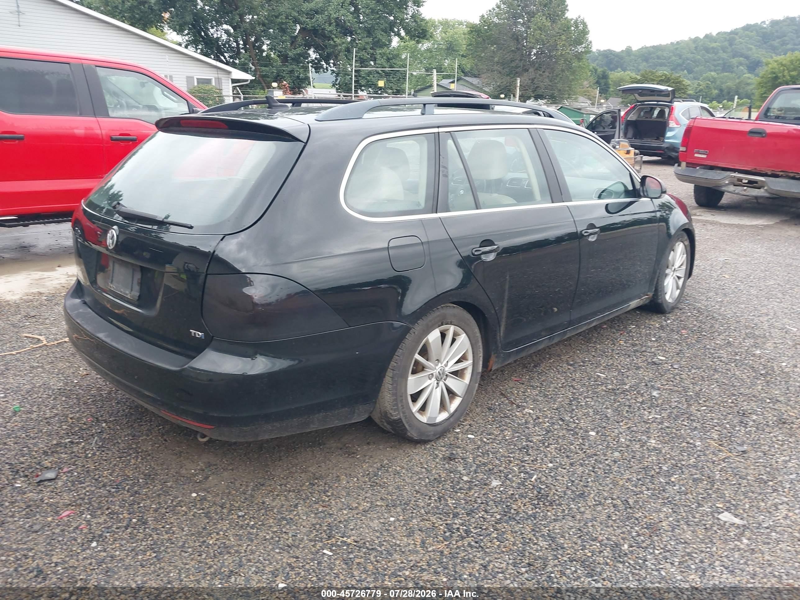 2011 Volkswagen Jetta Sportwagen 2.0l Tdi Black vin: 3VWPL7AJ2BM644182