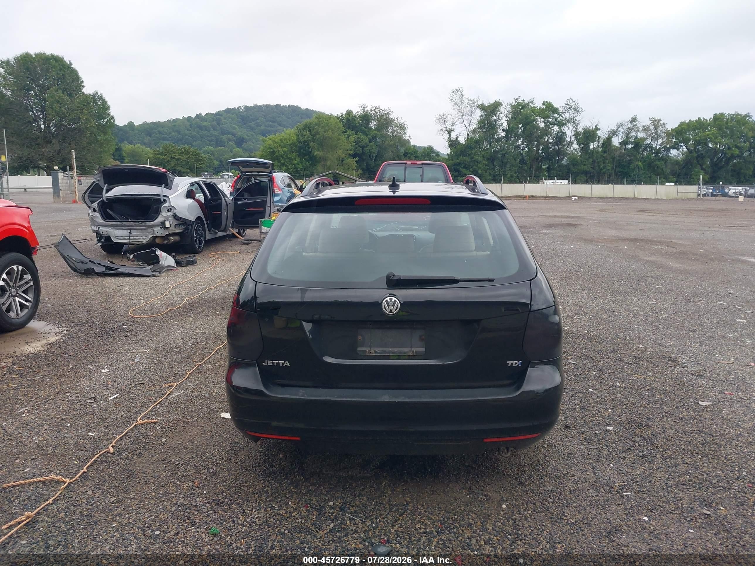 2011 Volkswagen Jetta Sportwagen 2.0l Tdi Black vin: 3VWPL7AJ2BM644182
