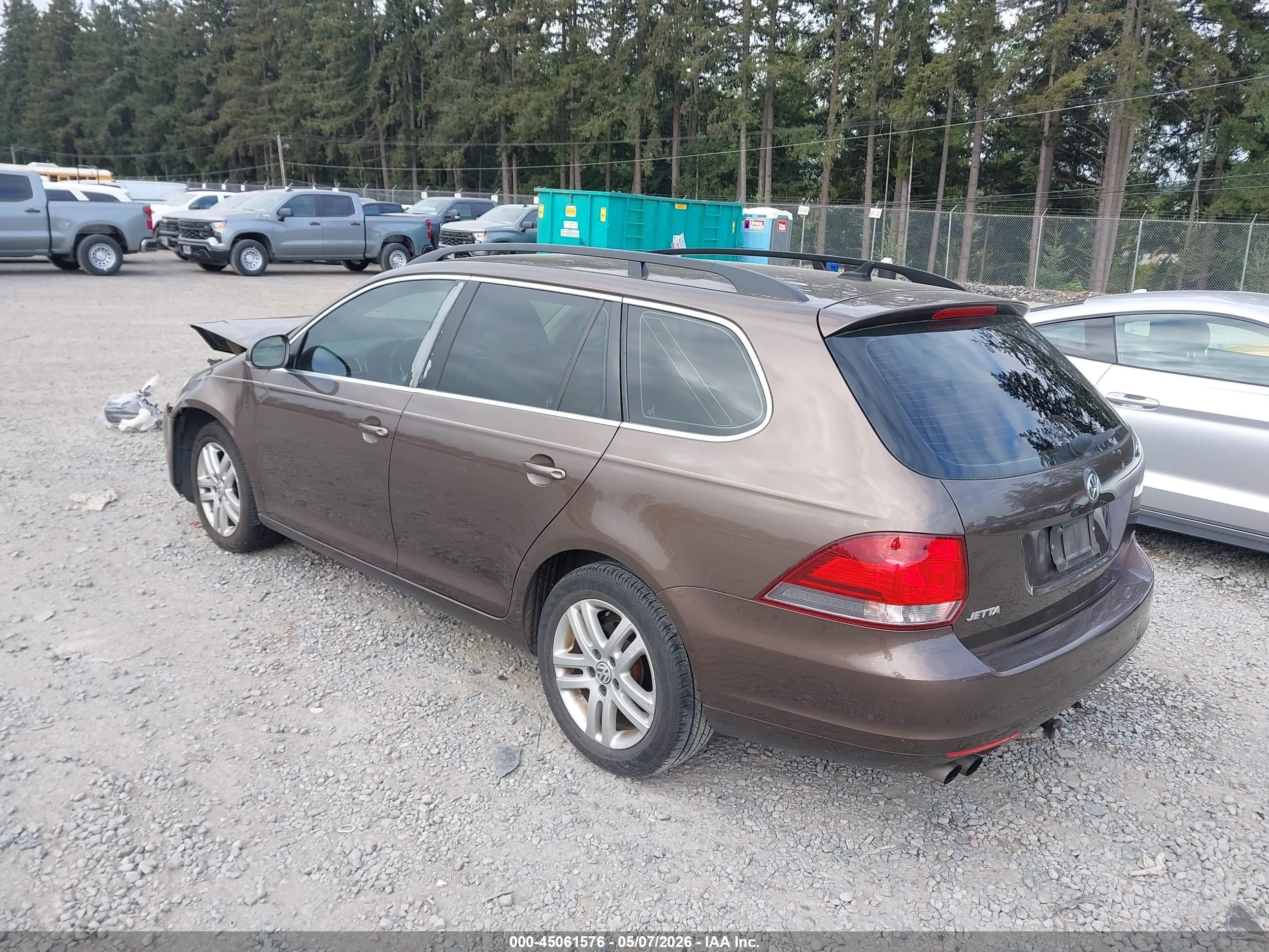 2011 Volkswagen Jetta Sportwagen 2.0l Tdi Brown vin: 3VWPL7AJ2BM707796