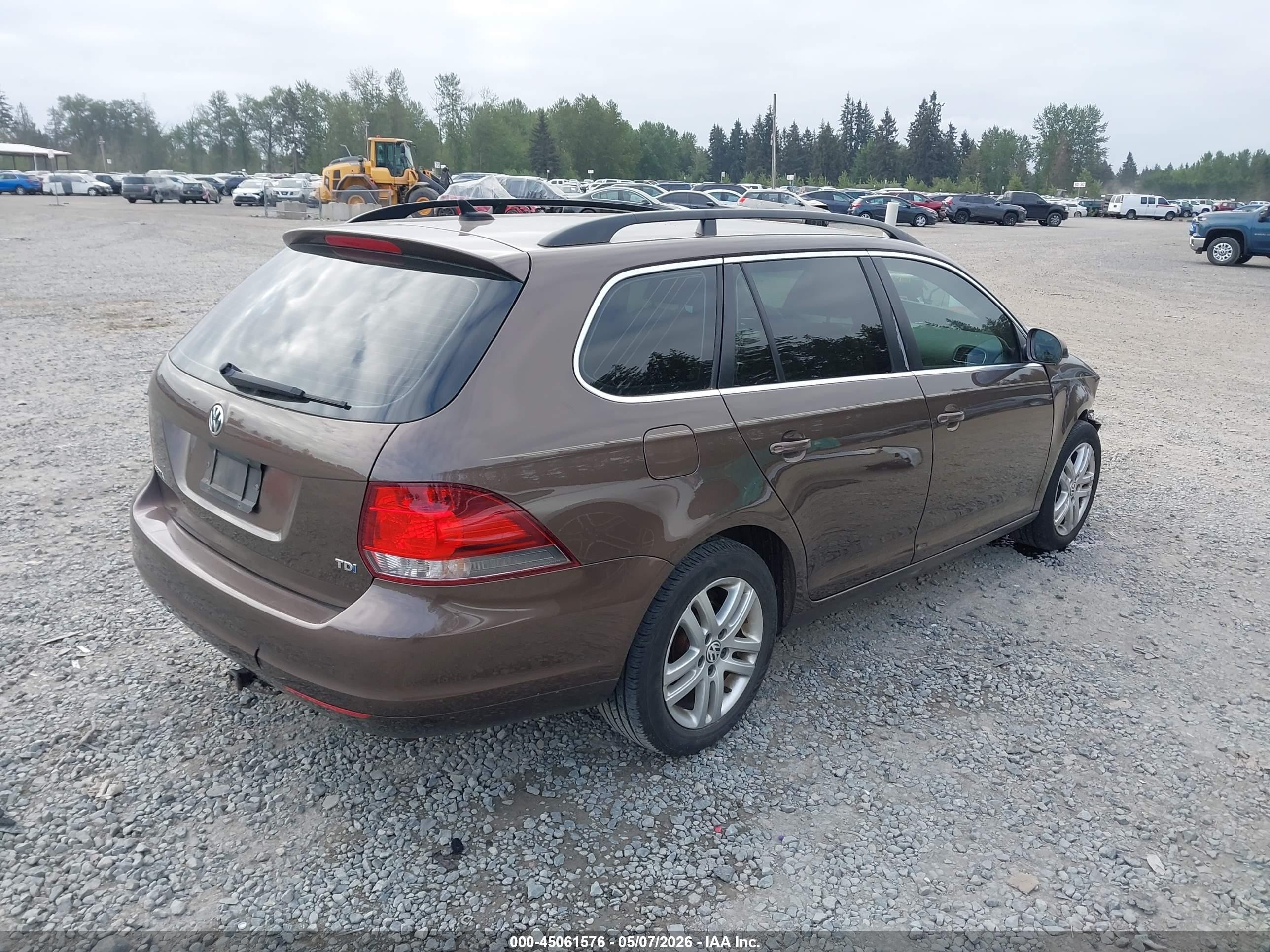 2011 Volkswagen Jetta Sportwagen 2.0l Tdi Brown vin: 3VWPL7AJ2BM707796
