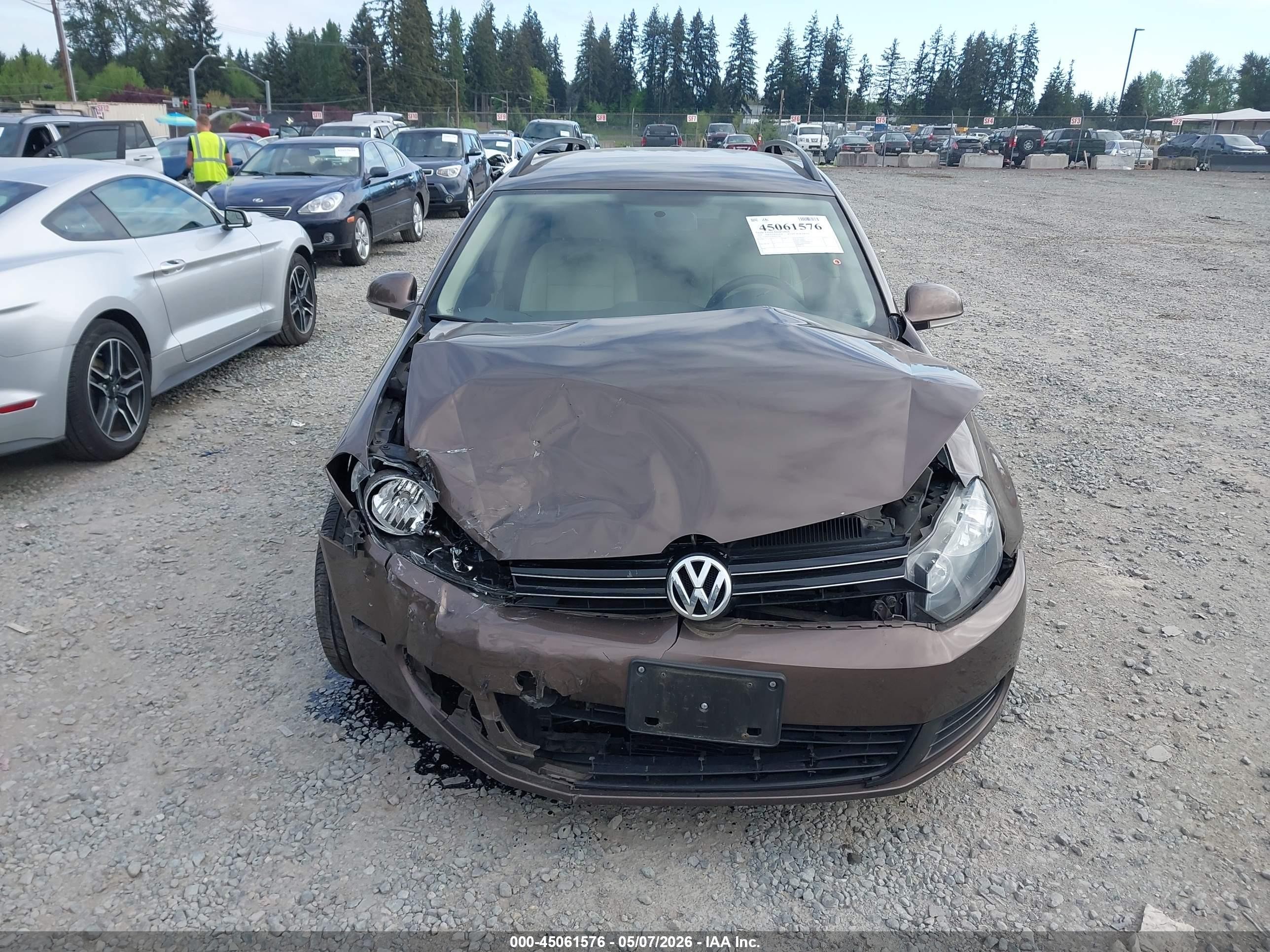 2011 Volkswagen Jetta Sportwagen 2.0l Tdi Brown vin: 3VWPL7AJ2BM707796