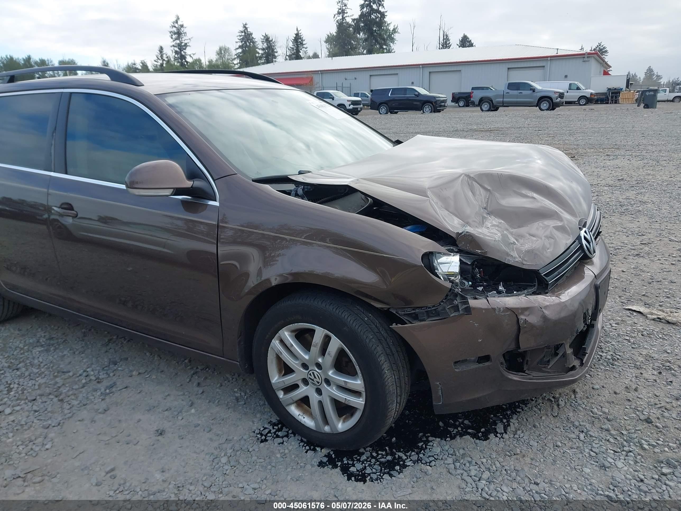 2011 Volkswagen Jetta Sportwagen 2.0l Tdi Brown vin: 3VWPL7AJ2BM707796