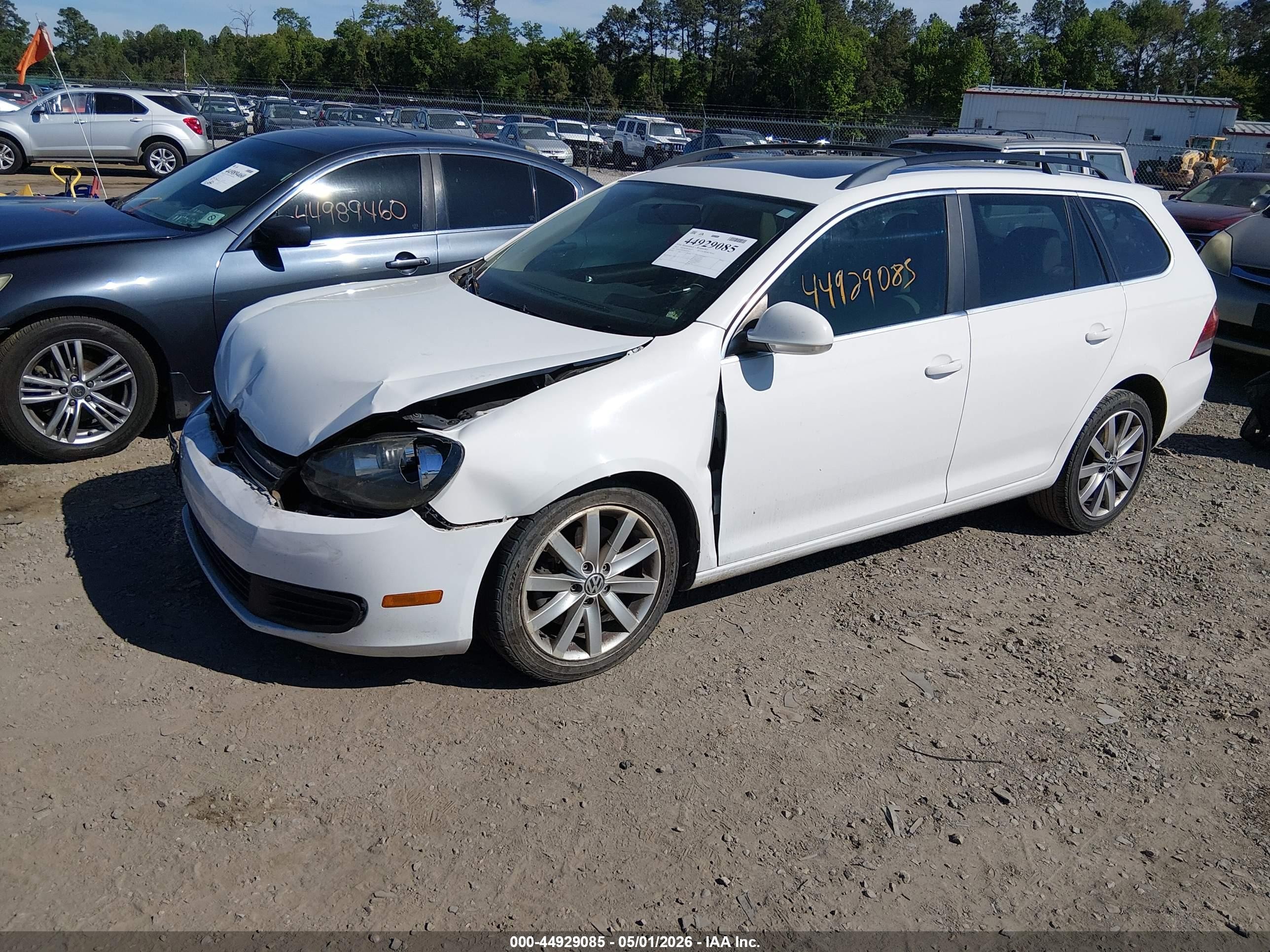 2012 Volkswagen Jetta Sportwagen 2.0l Tdi White vin: 3VWPL7AJ2CM653126