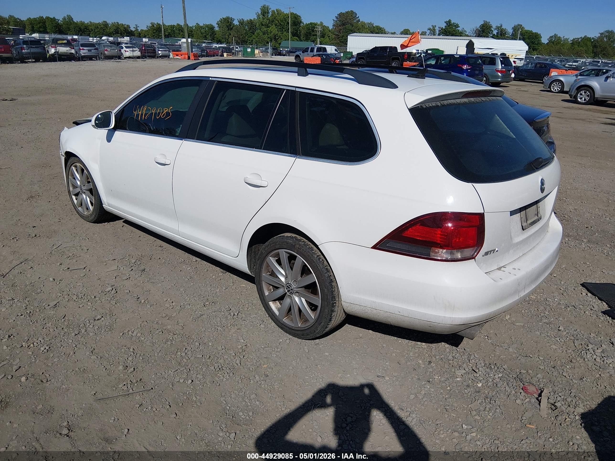 2012 Volkswagen Jetta Sportwagen 2.0l Tdi White vin: 3VWPL7AJ2CM653126