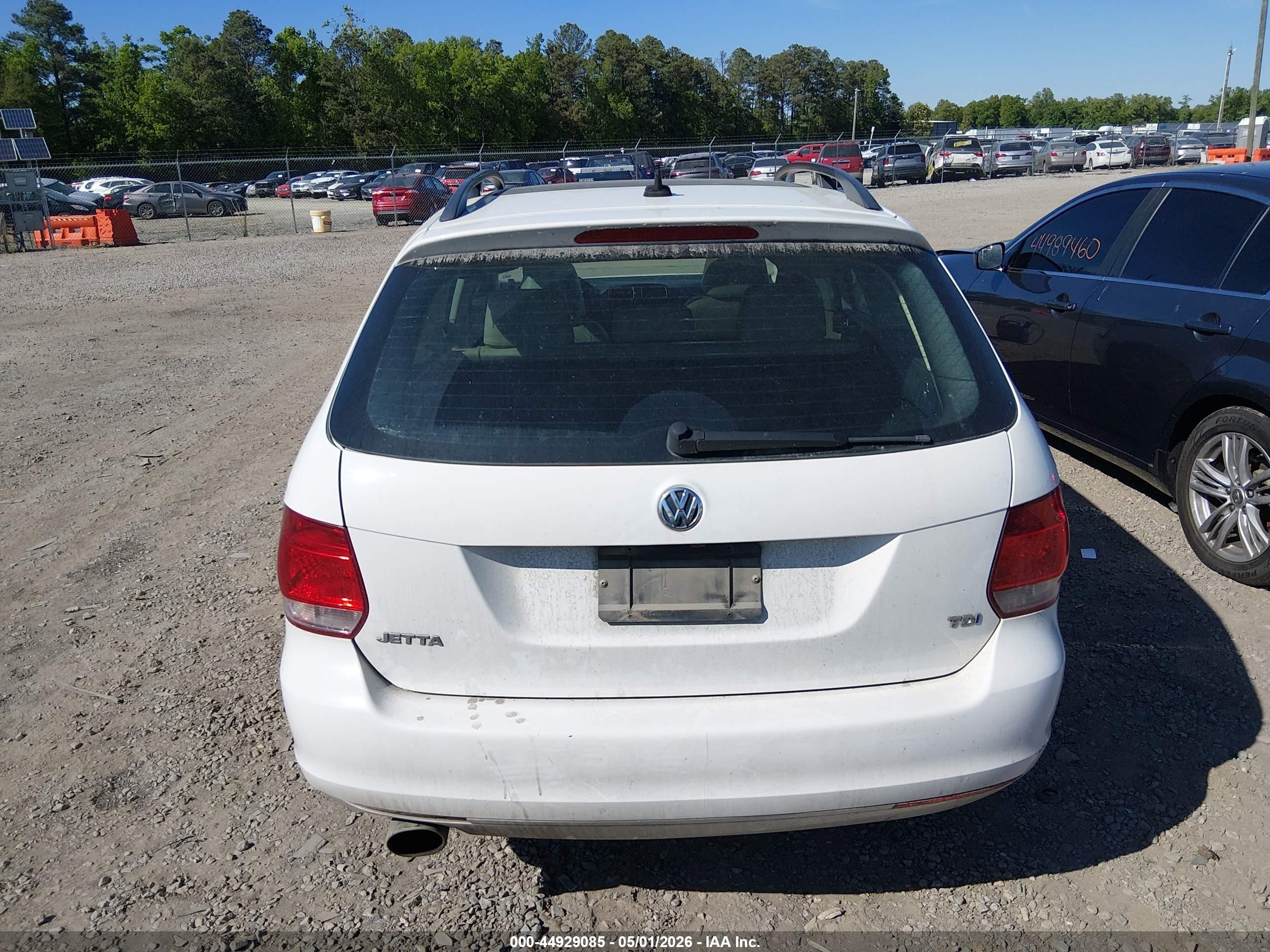 2012 Volkswagen Jetta Sportwagen 2.0l Tdi White vin: 3VWPL7AJ2CM653126