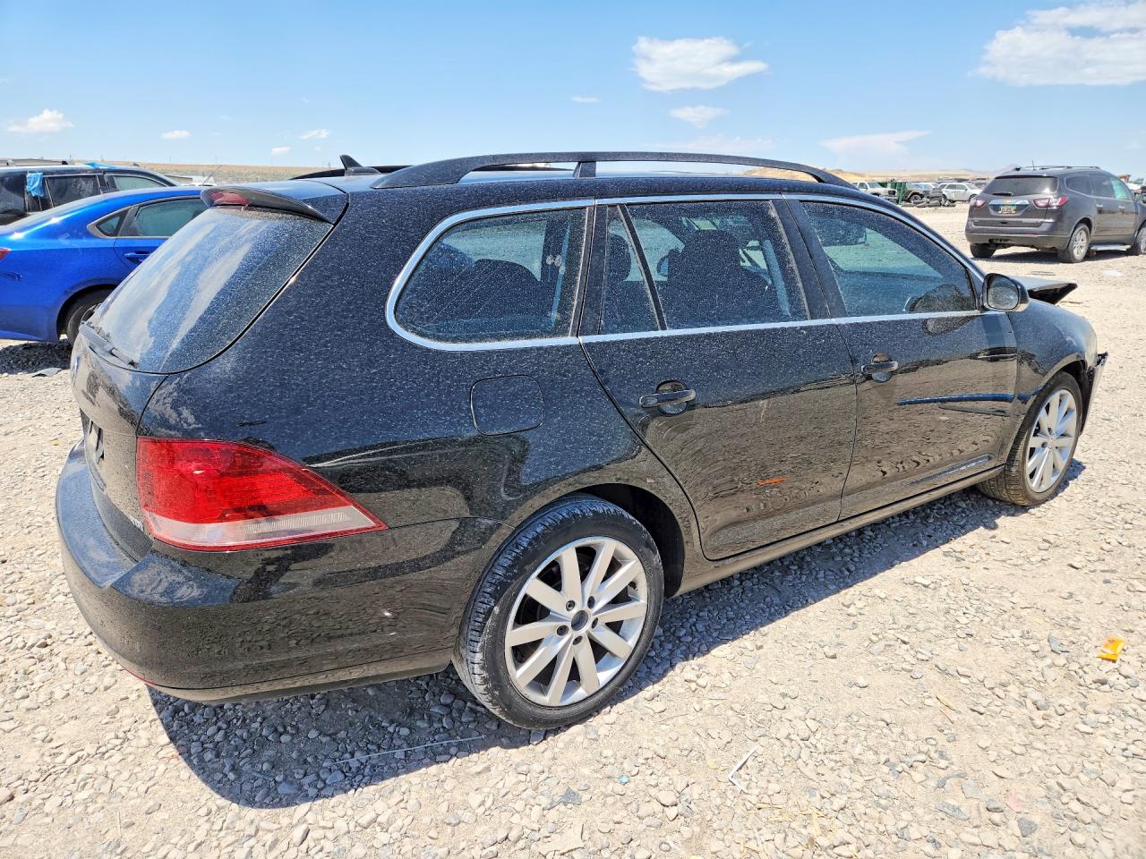 2012 Volkswagen Jetta Tdi Black vin: 3VWPL7AJ2CM679659