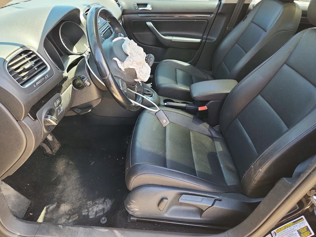 2012 Volkswagen Jetta Tdi Black vin: 3VWPL7AJ2CM679659