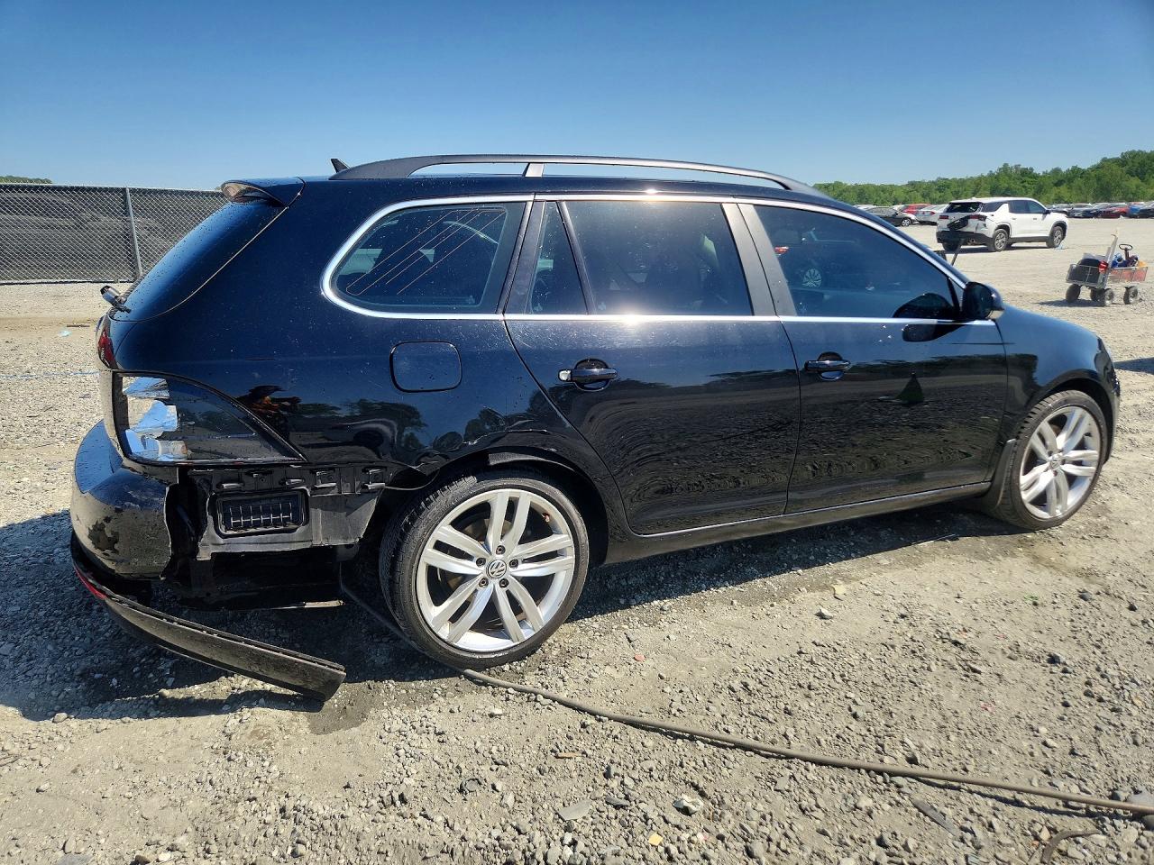 2012 Volkswagen Jetta Tdi Black vin: 3VWPL7AJ2CM703345