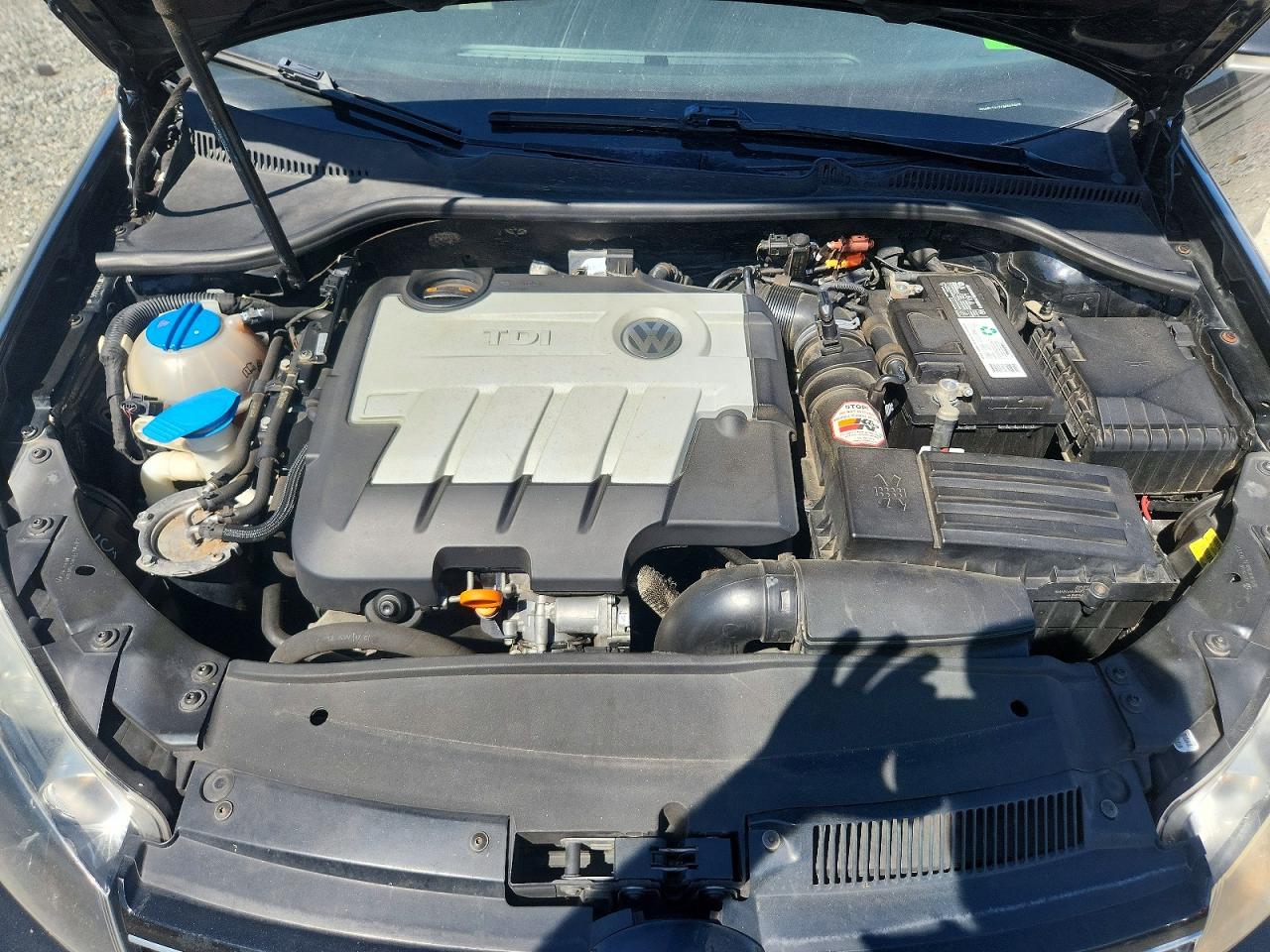 2012 Volkswagen Jetta Tdi Black vin: 3VWPL7AJ2CM703345