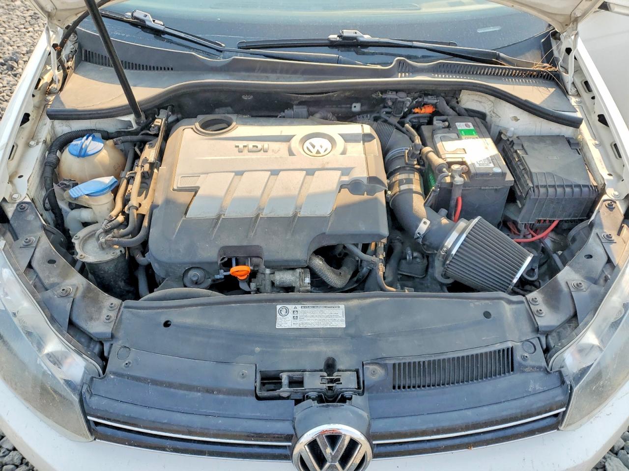 2013 Volkswagen Jetta Tdi White vin: 3VWPL7AJ2DM605028