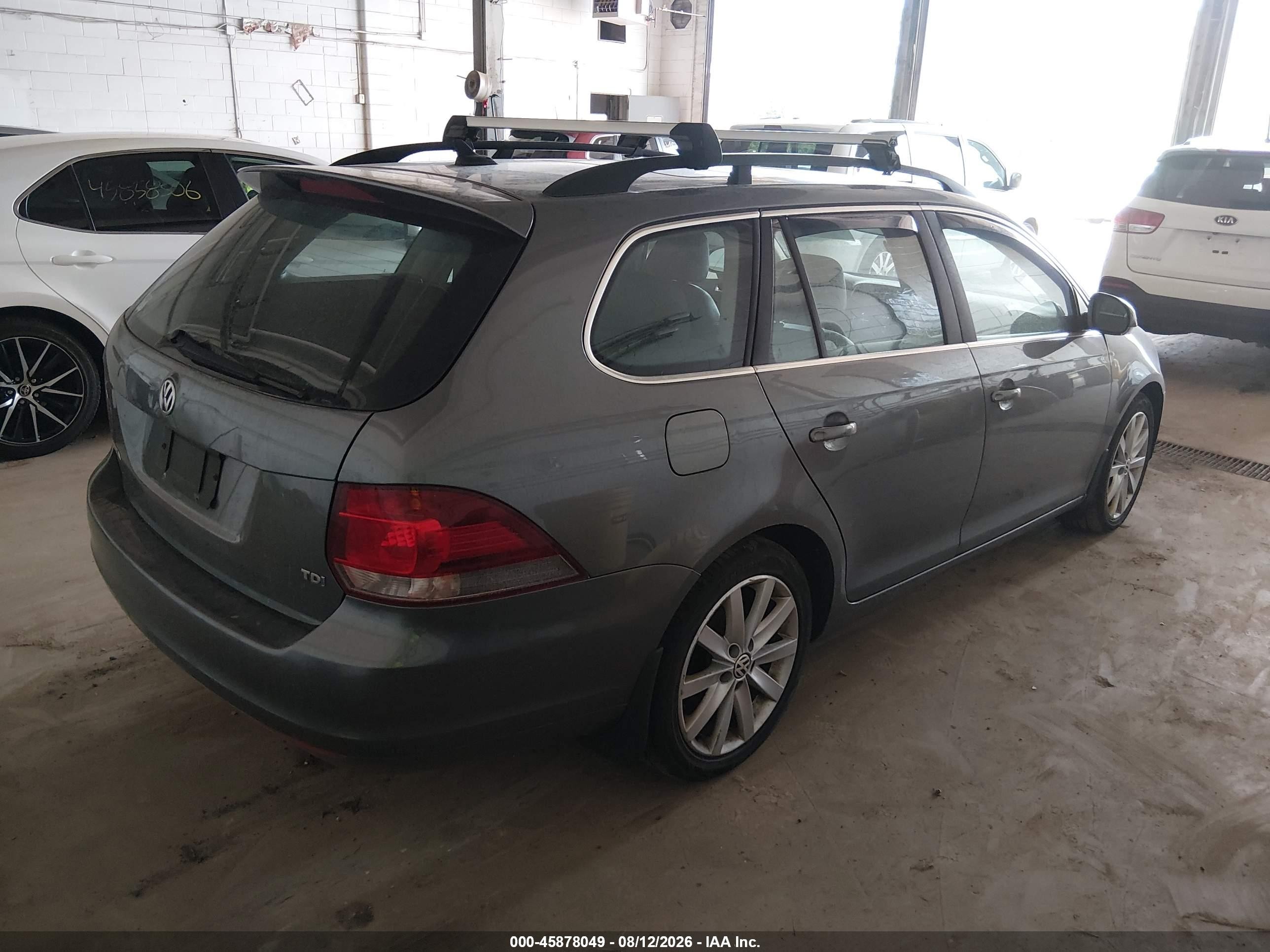 2013 Volkswagen Jetta Sportwagen 2.0l Tdi Gray vin: 3VWPL7AJ2DM607684