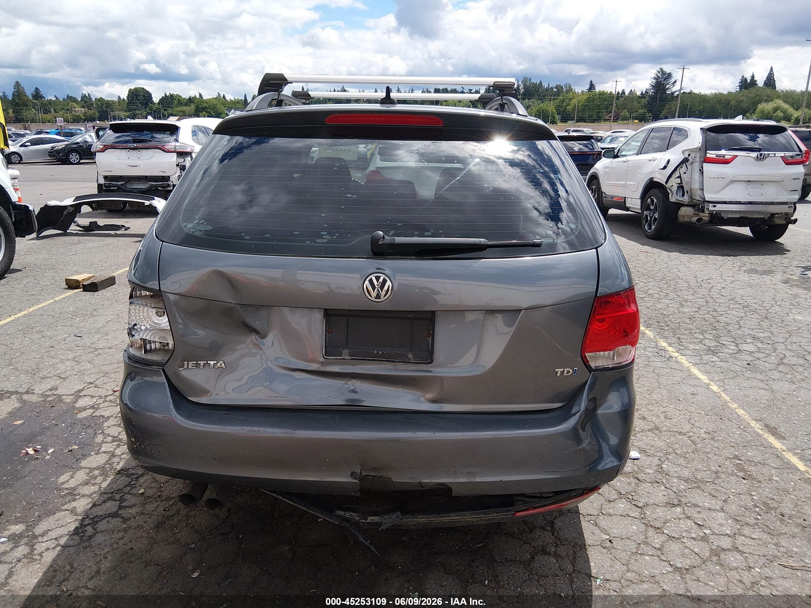 2013 Volkswagen Jetta Sportwagen 2.0l Tdi Серый vin: 3VWPL7AJ2DM695734