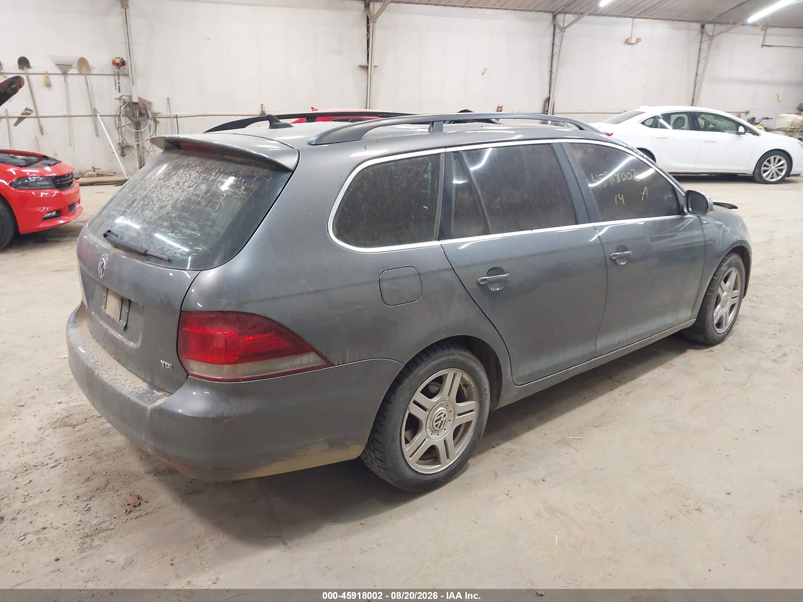 2014 Volkswagen Jetta Sportwagen 2.0l Tdi Gray vin: 3VWPL7AJ2EM605578