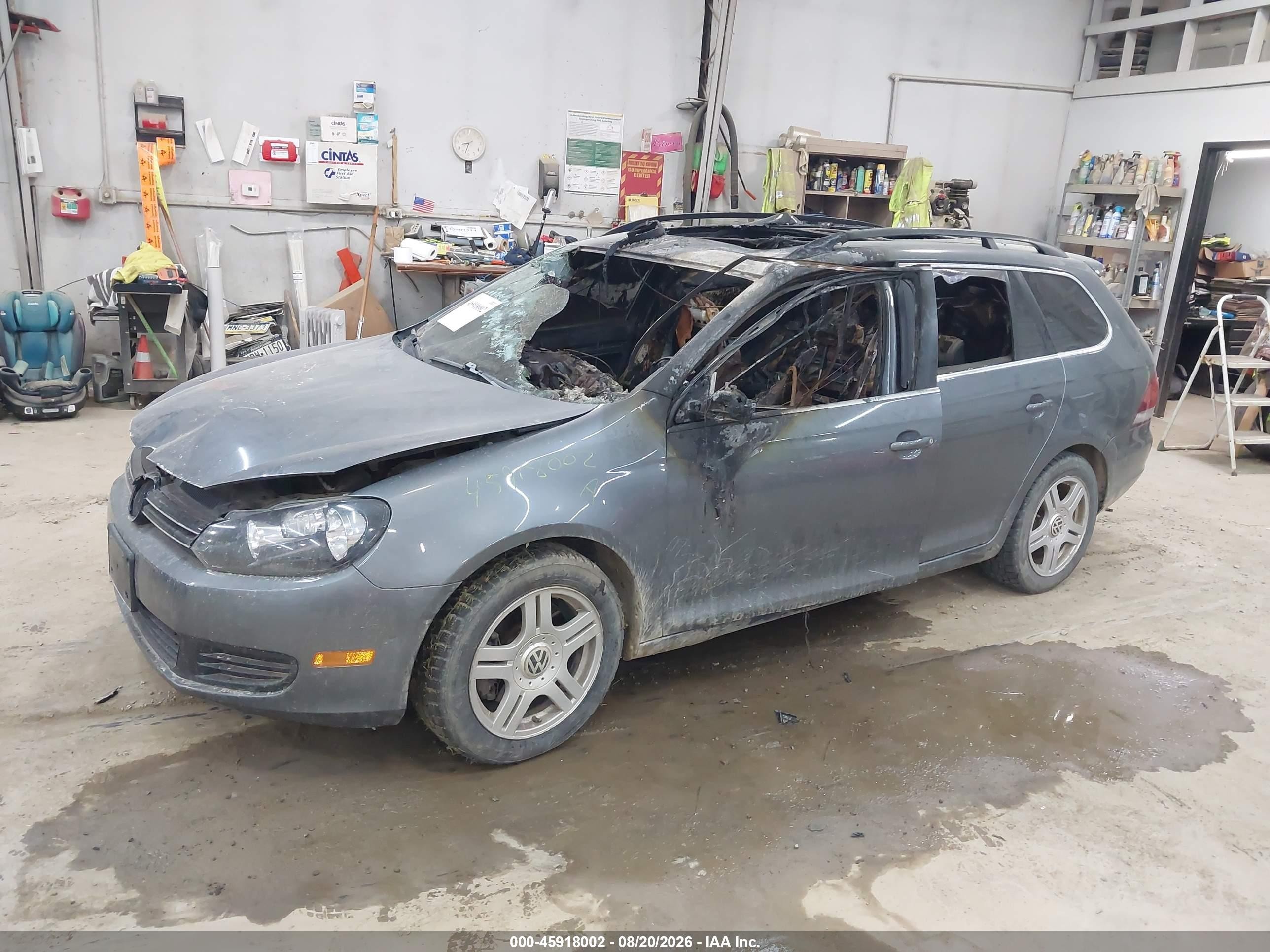 2014 Volkswagen Jetta Sportwagen 2.0l Tdi Gray vin: 3VWPL7AJ2EM605578