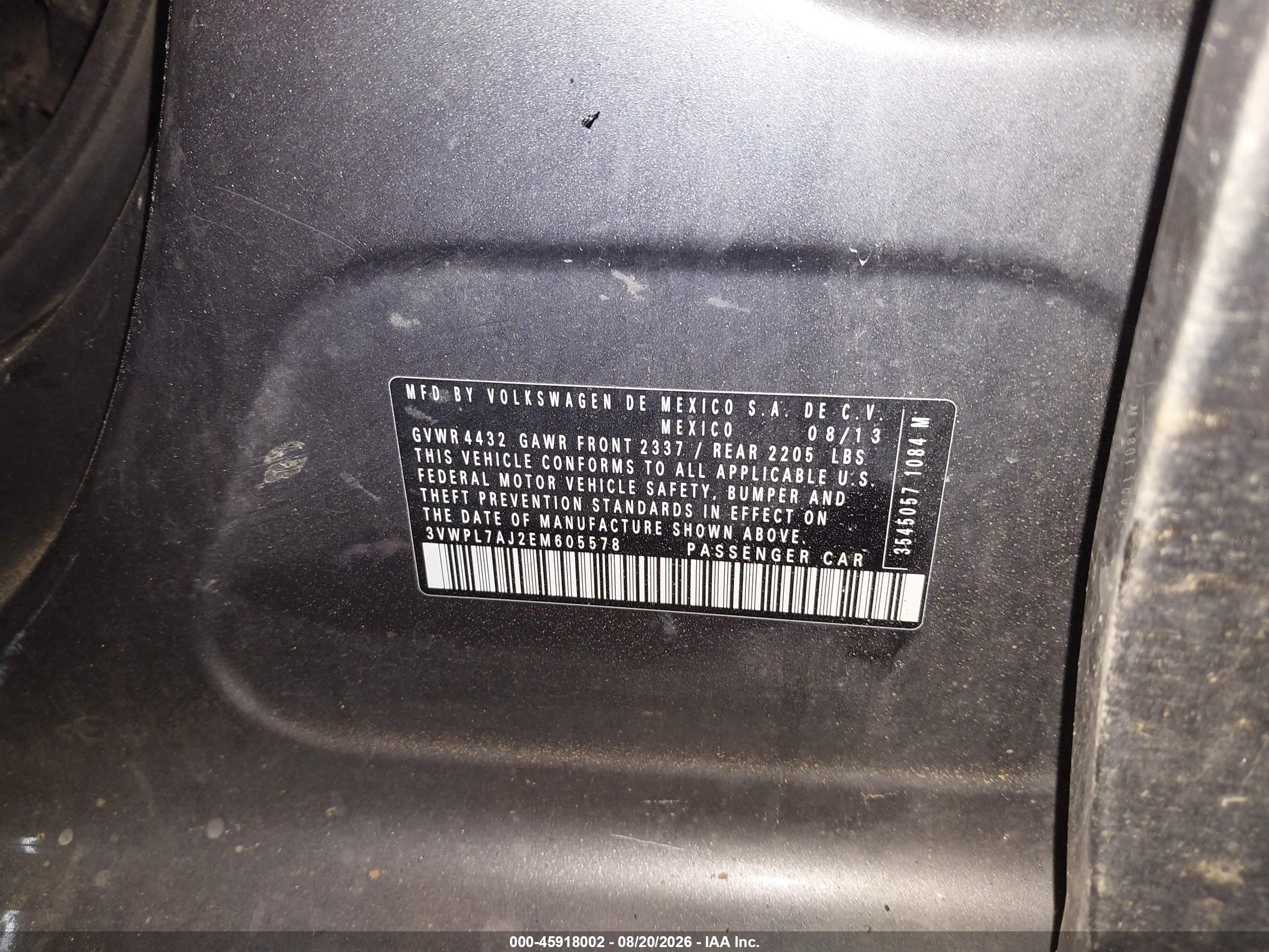 2014 Volkswagen Jetta Sportwagen 2.0l Tdi Gray vin: 3VWPL7AJ2EM605578